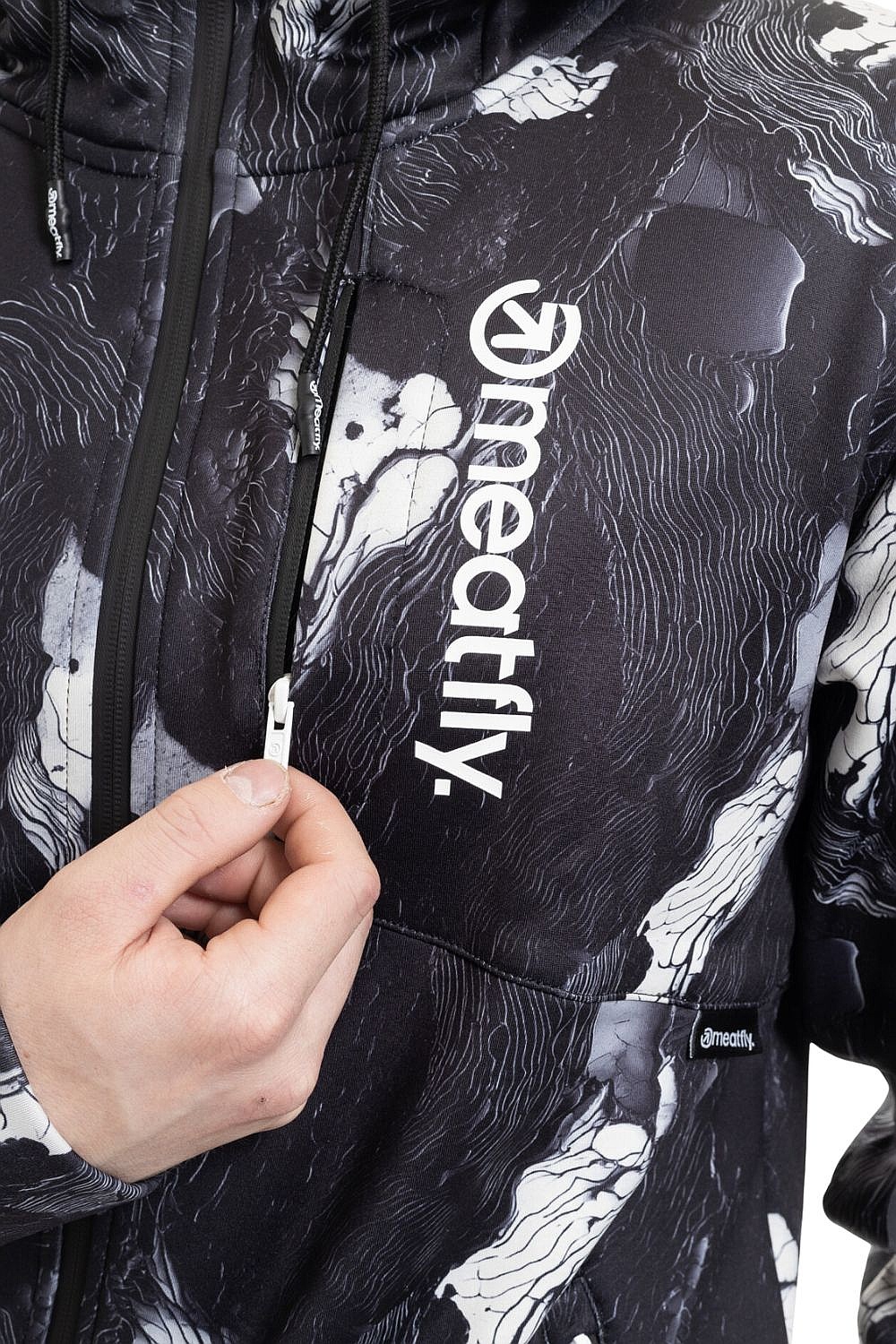 sweat-shirt Meatfly Lightyear Zip - Deep Lake - men´s