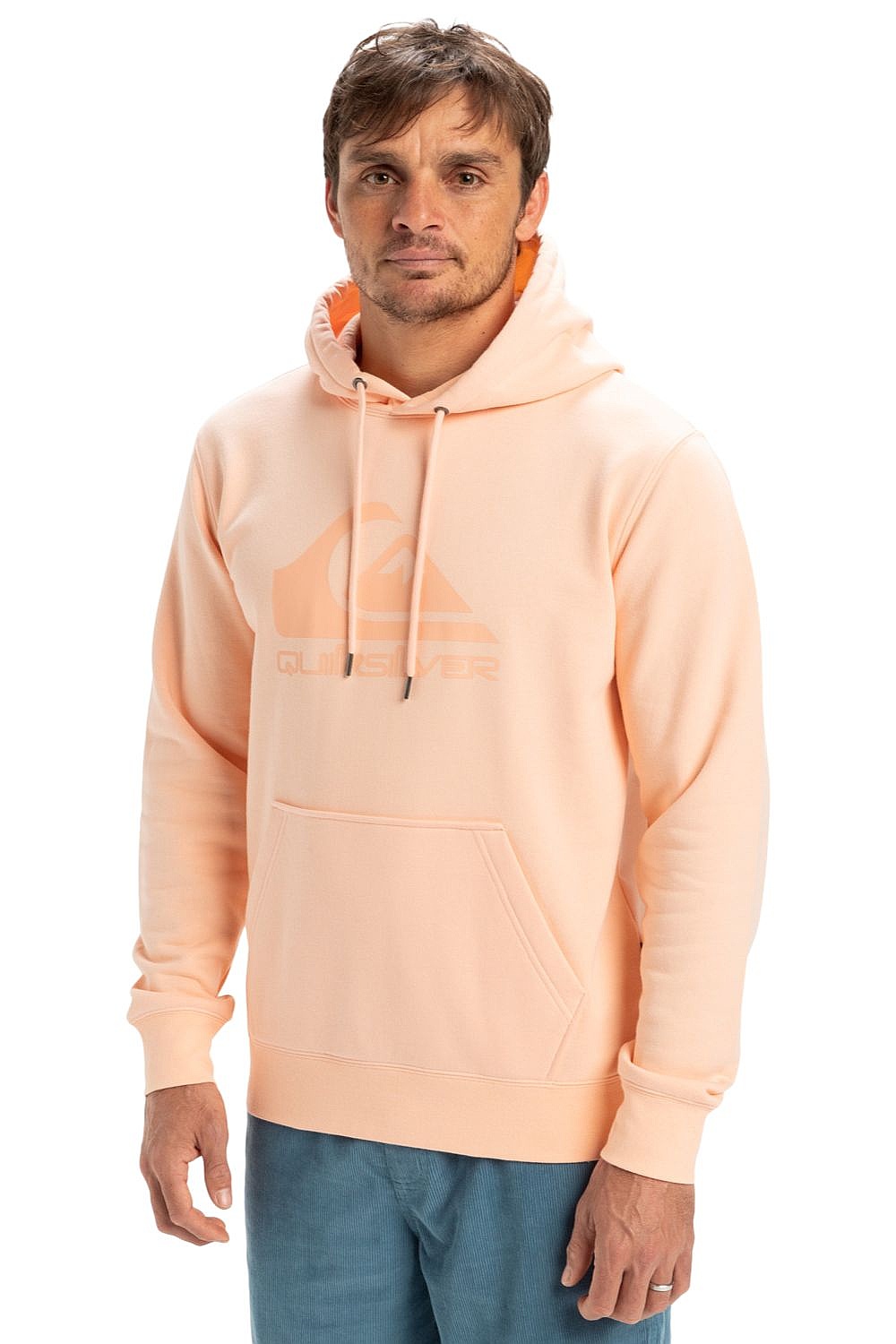 Sweatshirt Quiksilver Comp Logo - MEF0/Peach Parfait - men´s