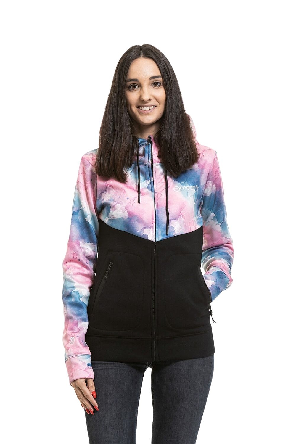 sweat-shirt Meatfly Omni Zip - Color Bubbles - women´s