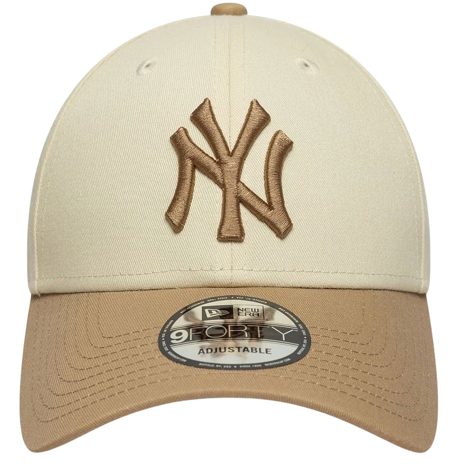 casquette New Era 9FO Colour Block MLB New York Yankees - Light Cream/Camel - men´s