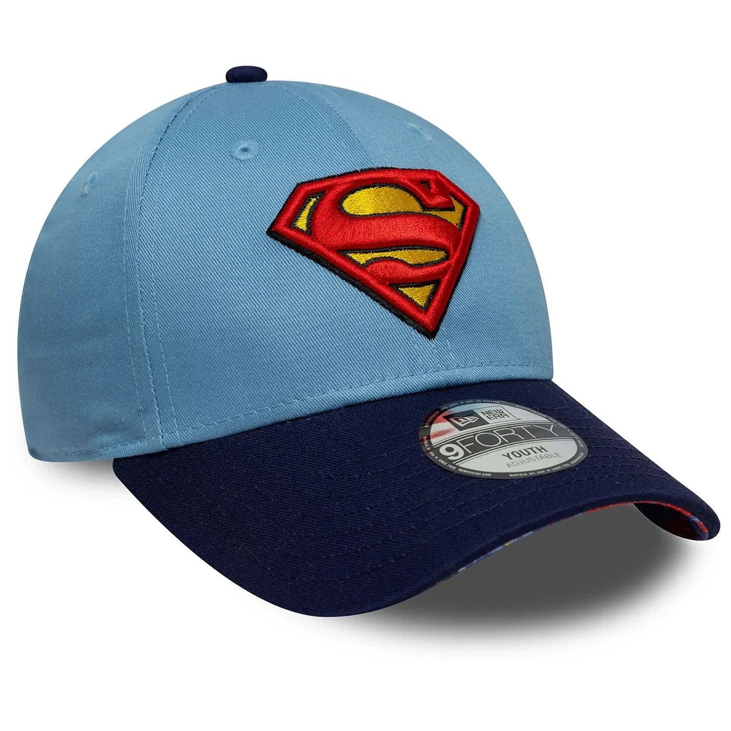 dětská kšiltovka New Era 9FO DC Warner Bros Superman Youth - Sky Blue/Navy