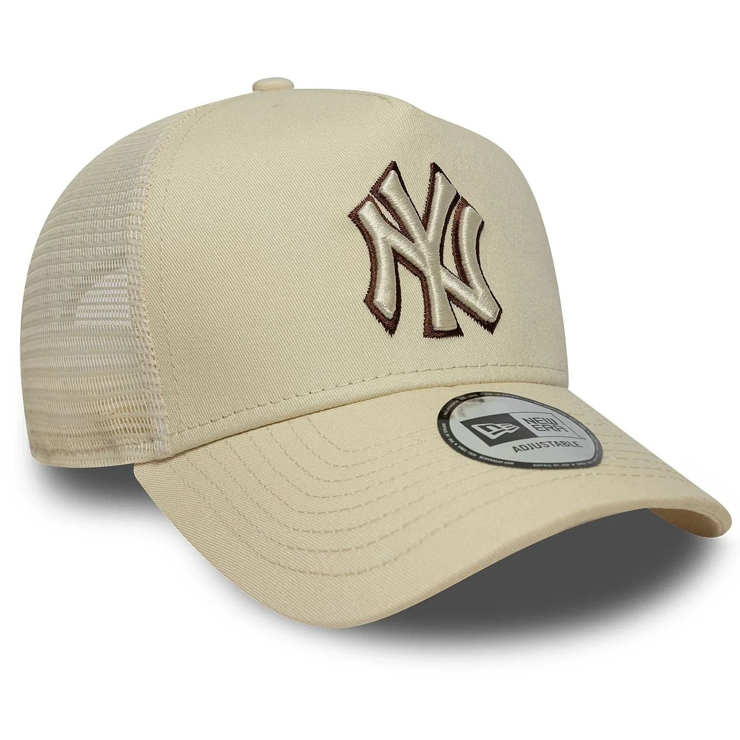kšiltovka New Era 9FO AF Outline Trucker MLB New York Yankees - Light Cream/Brown