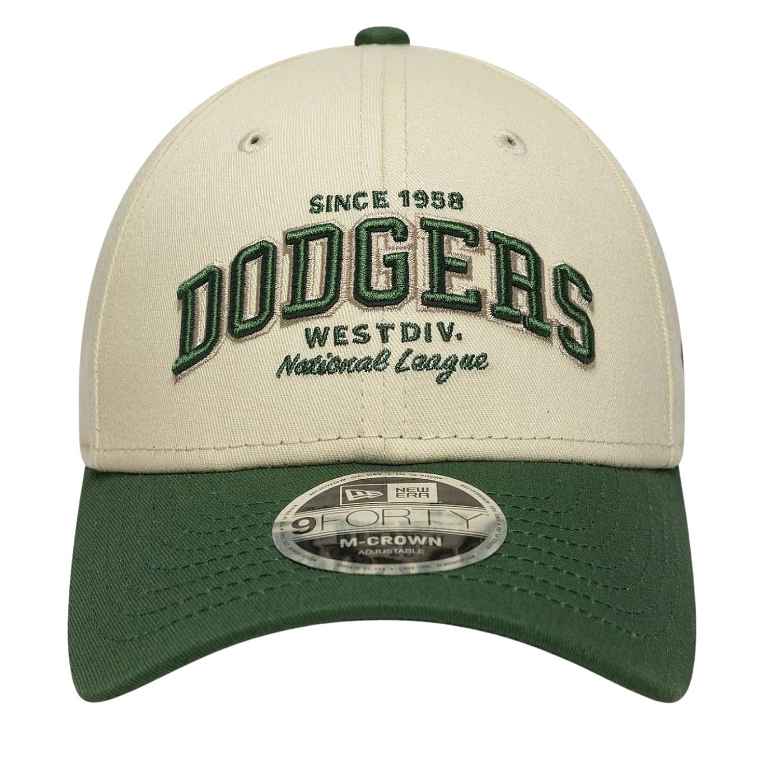 kšiltovka New Era 9FO M-Crown Wordmark MLB Los Angeles Dodgers - Light Cream/Cilantro Green