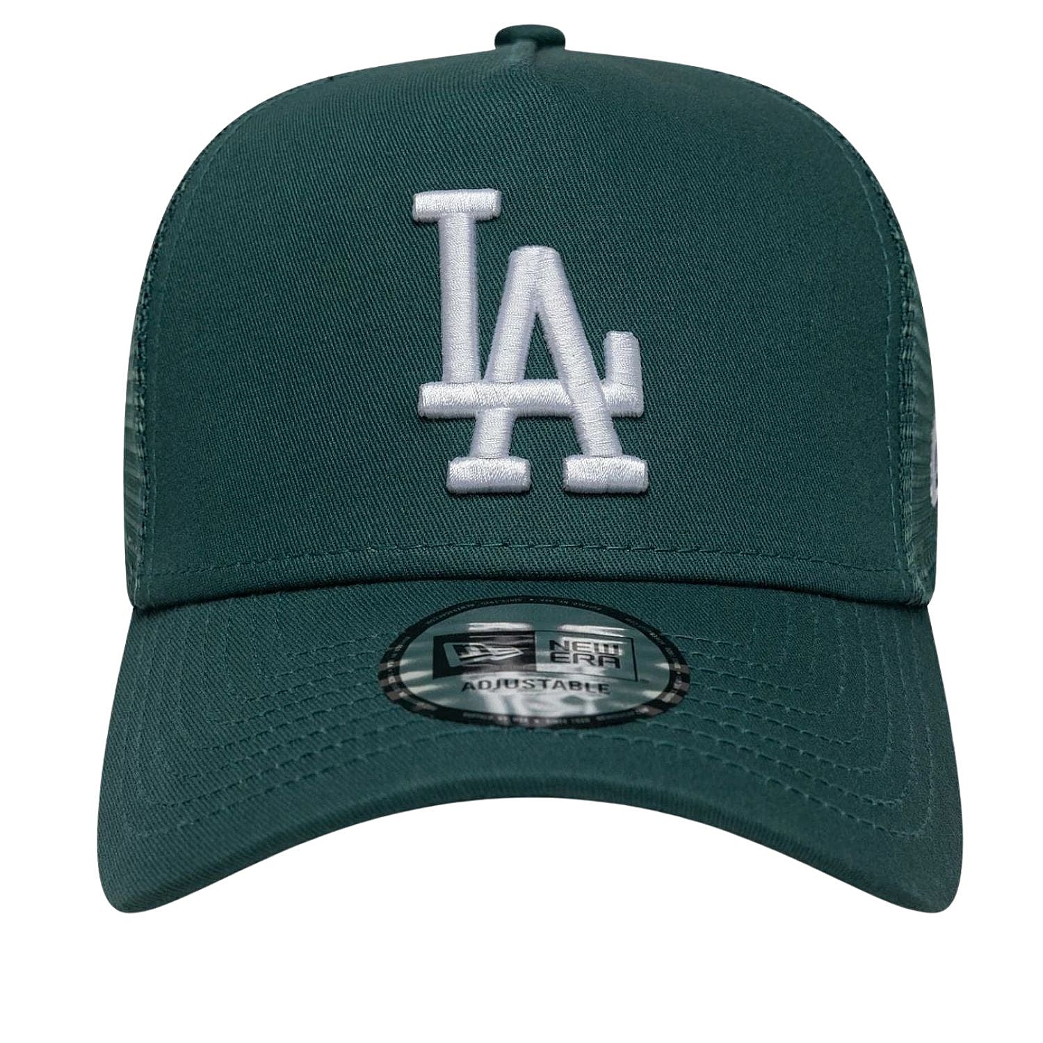 kšiltovka New Era 9FO AF League Ess.Trucker MLB Los Angeles Dodgers - Pine Needle Green/White