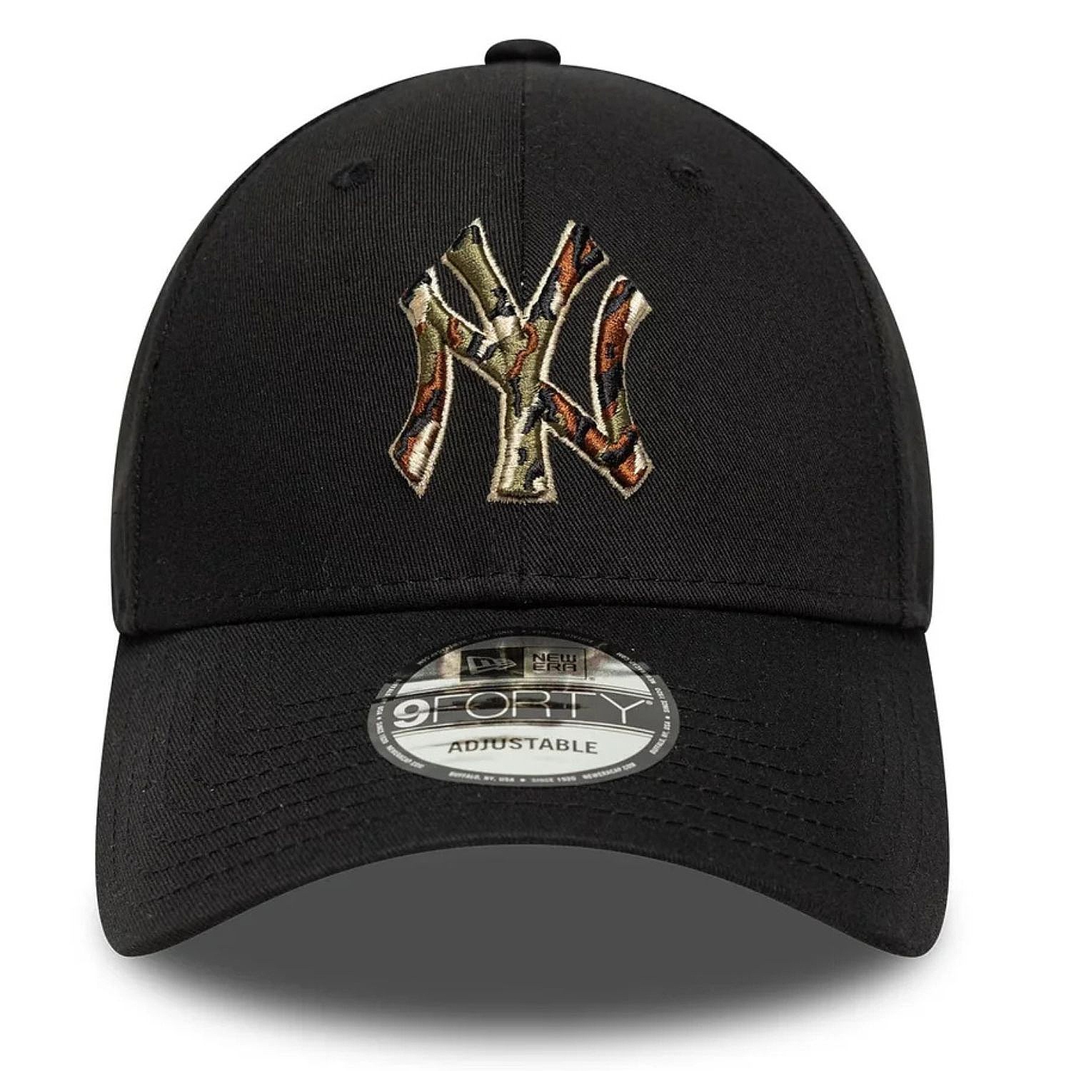 kšiltovka New Era 9FO Outline Camo MLB New York Yankees - Black