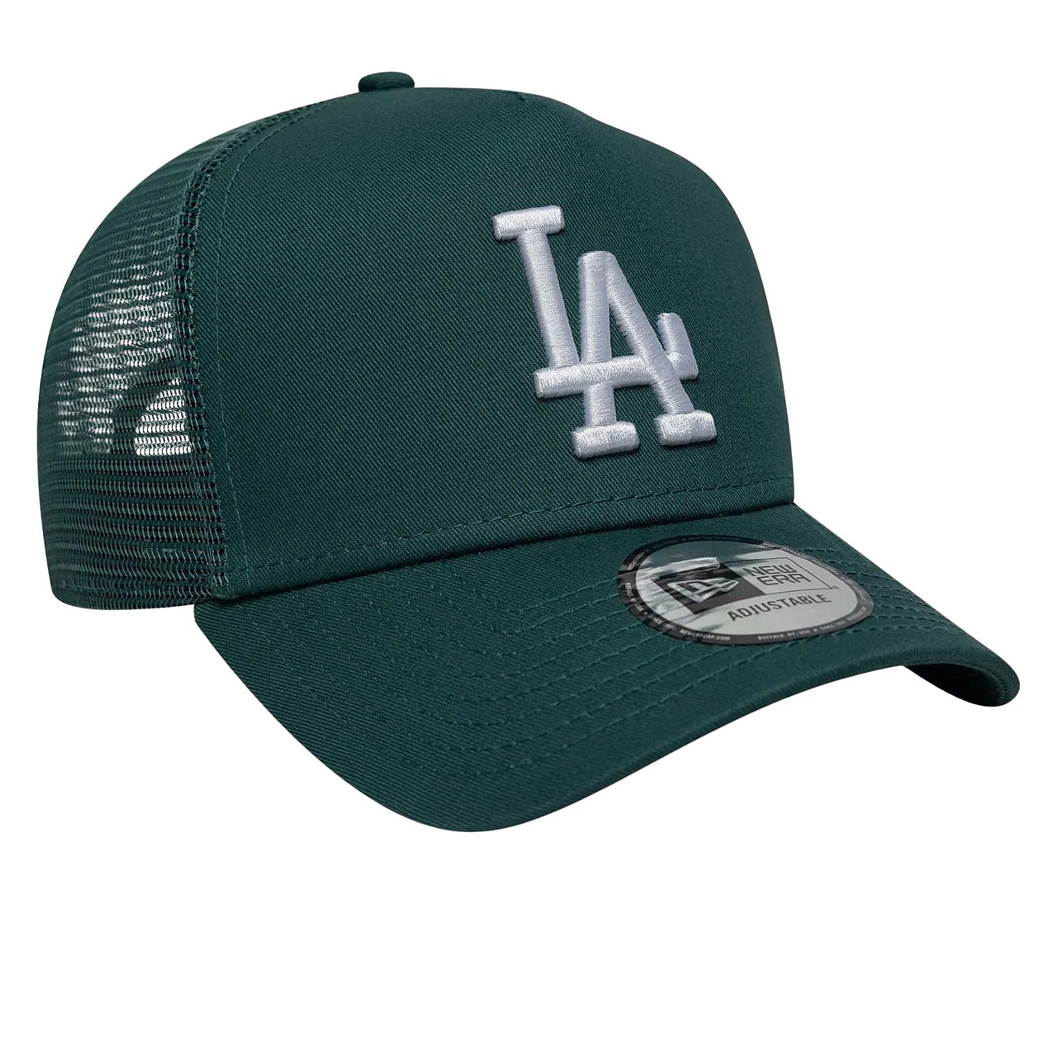 kšiltovka New Era 9FO AF League Ess.Trucker MLB Los Angeles Dodgers - Pine Needle Green/White