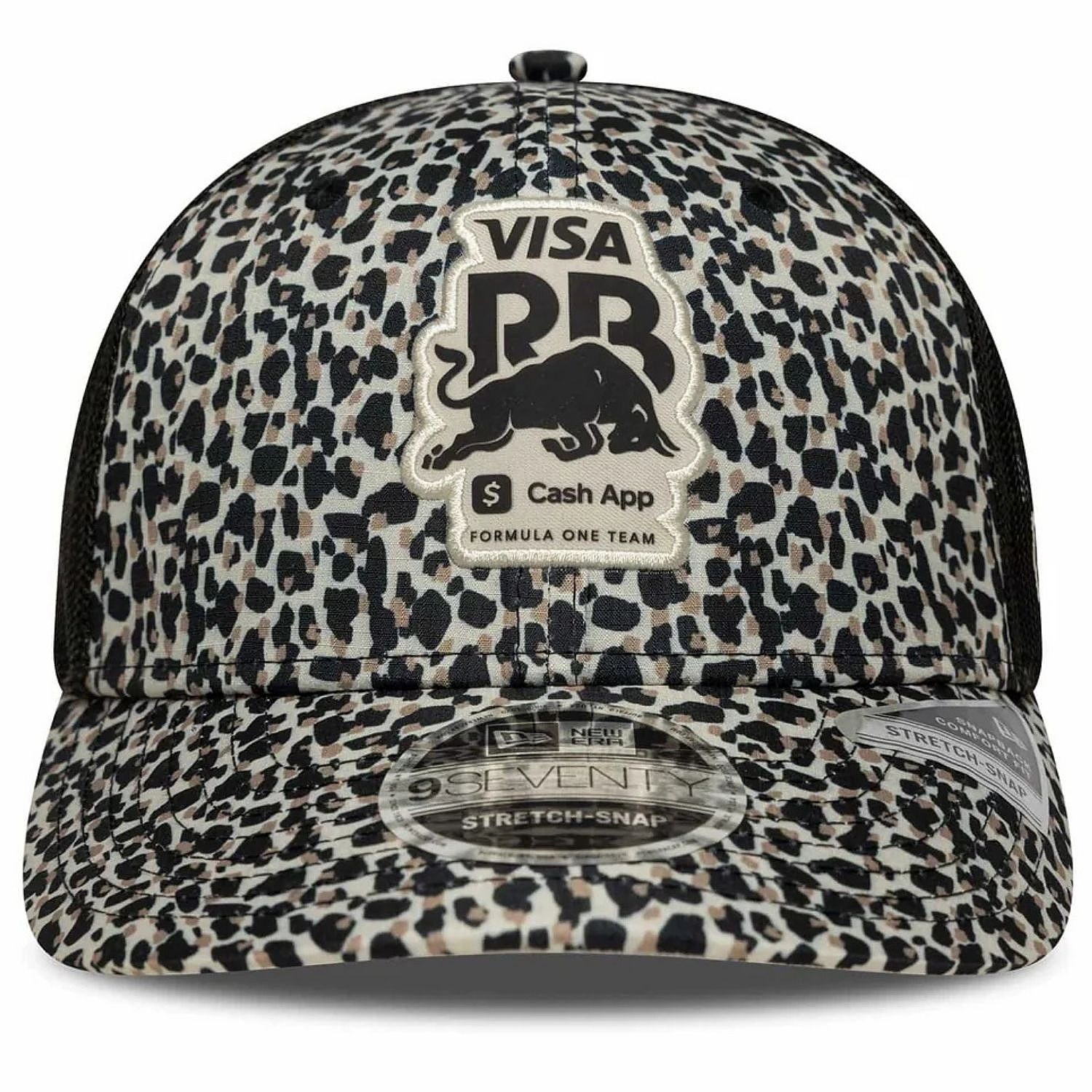 kšiltovka New Era 9SE Stretch Leopard F1 Visa Cash App Racing Bulls - Stone