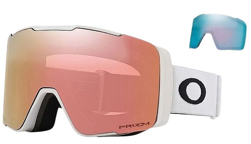 masque de ski  Oakley Line Miner PRO M - Matte White/Prizm Rose Gold & Prizm Sapphire
