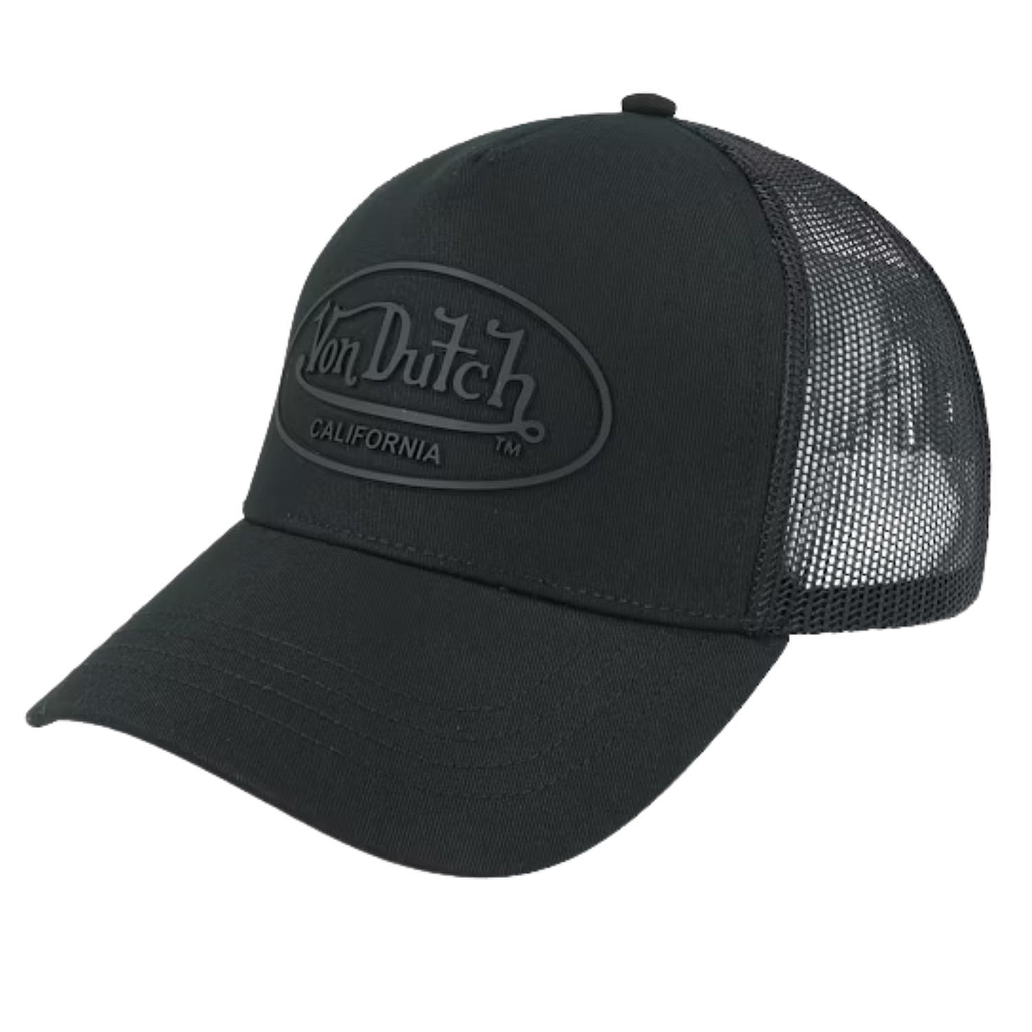 kšiltovka Von Dutch Logo Trucker - Embroidery Style Black