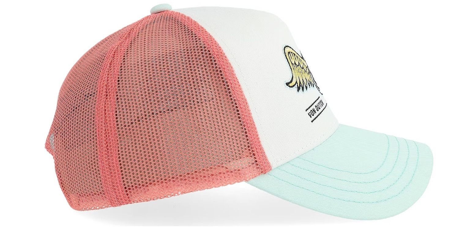 kšiltovka Von Dutch Cool Summer Trucker - Surf 14/White/Mint/Salmon
