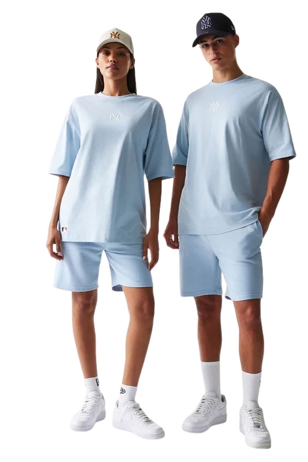 tričko New Era Midi League Ess. Oversized MLB New York Yankees - Soft Blue