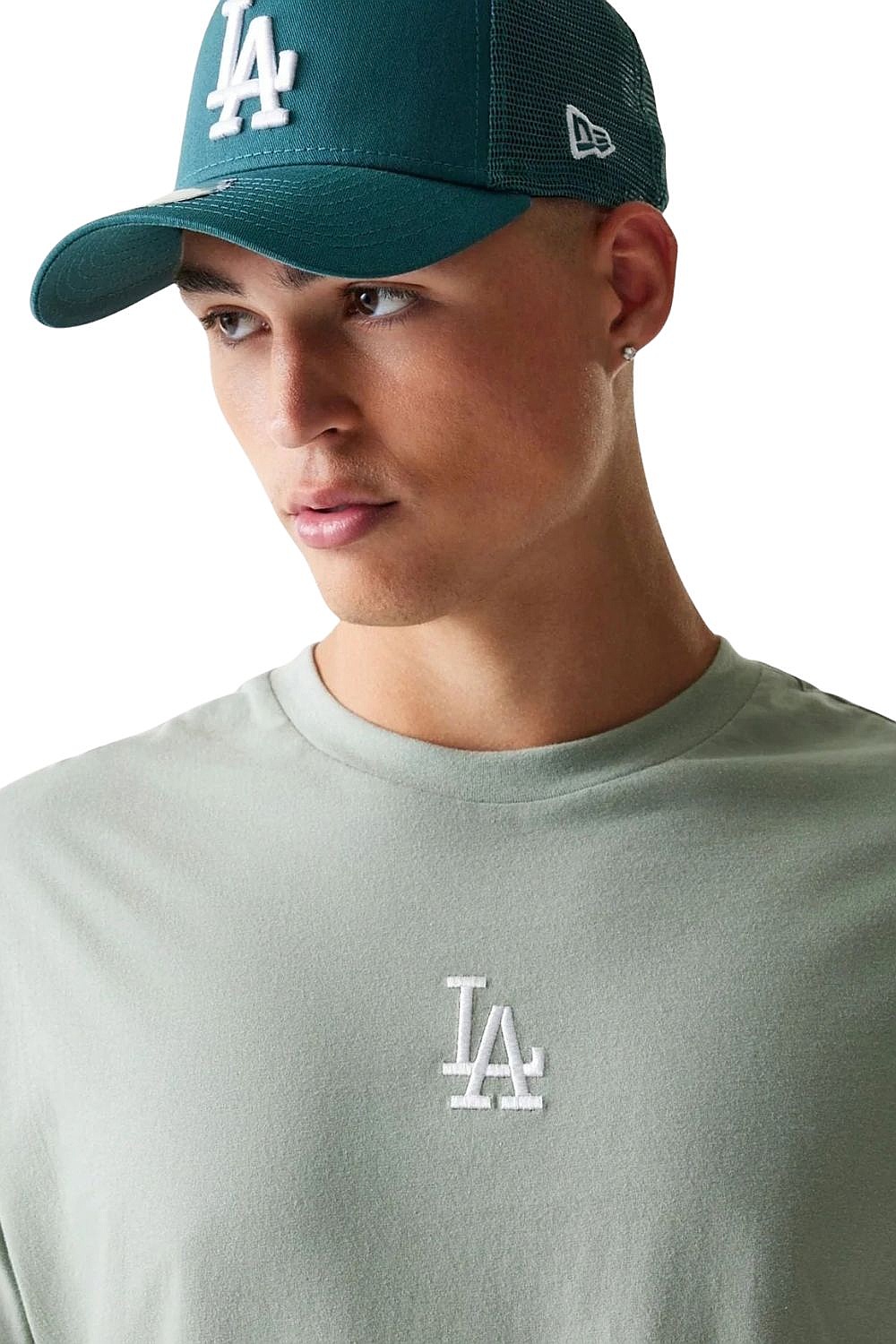 tričko New Era Midi League Ess. Oversized MLB Los Angeles Dodgers - Everest Green