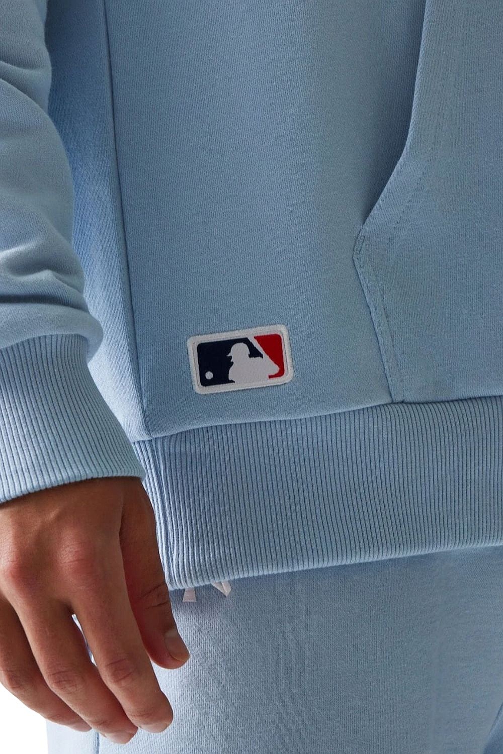 mikina New Era Midi LE Oversize Hoodie FT MLB New York Yankees - Soft Blue