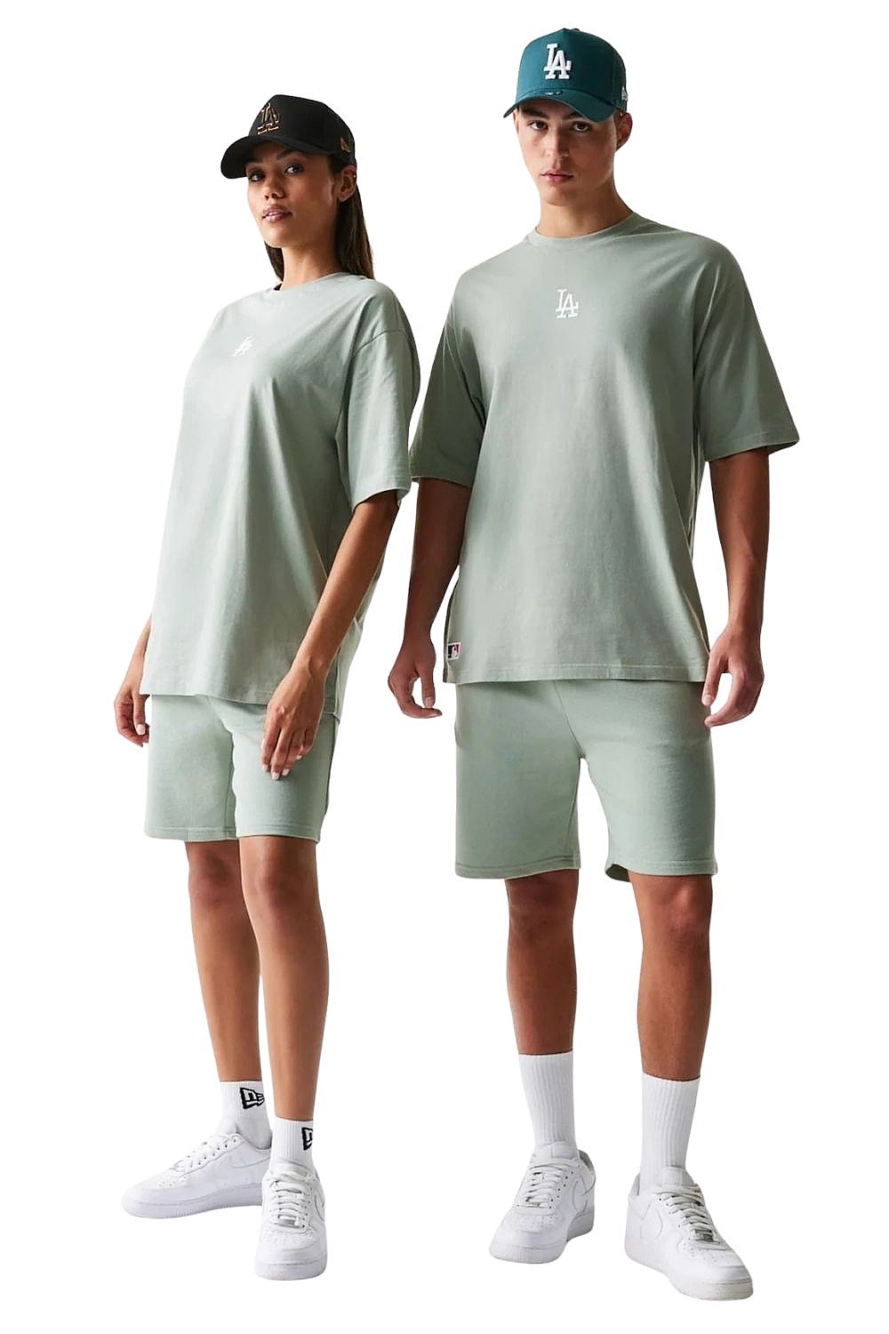 tričko New Era Midi League Ess. Oversized MLB Los Angeles Dodgers - Everest Green