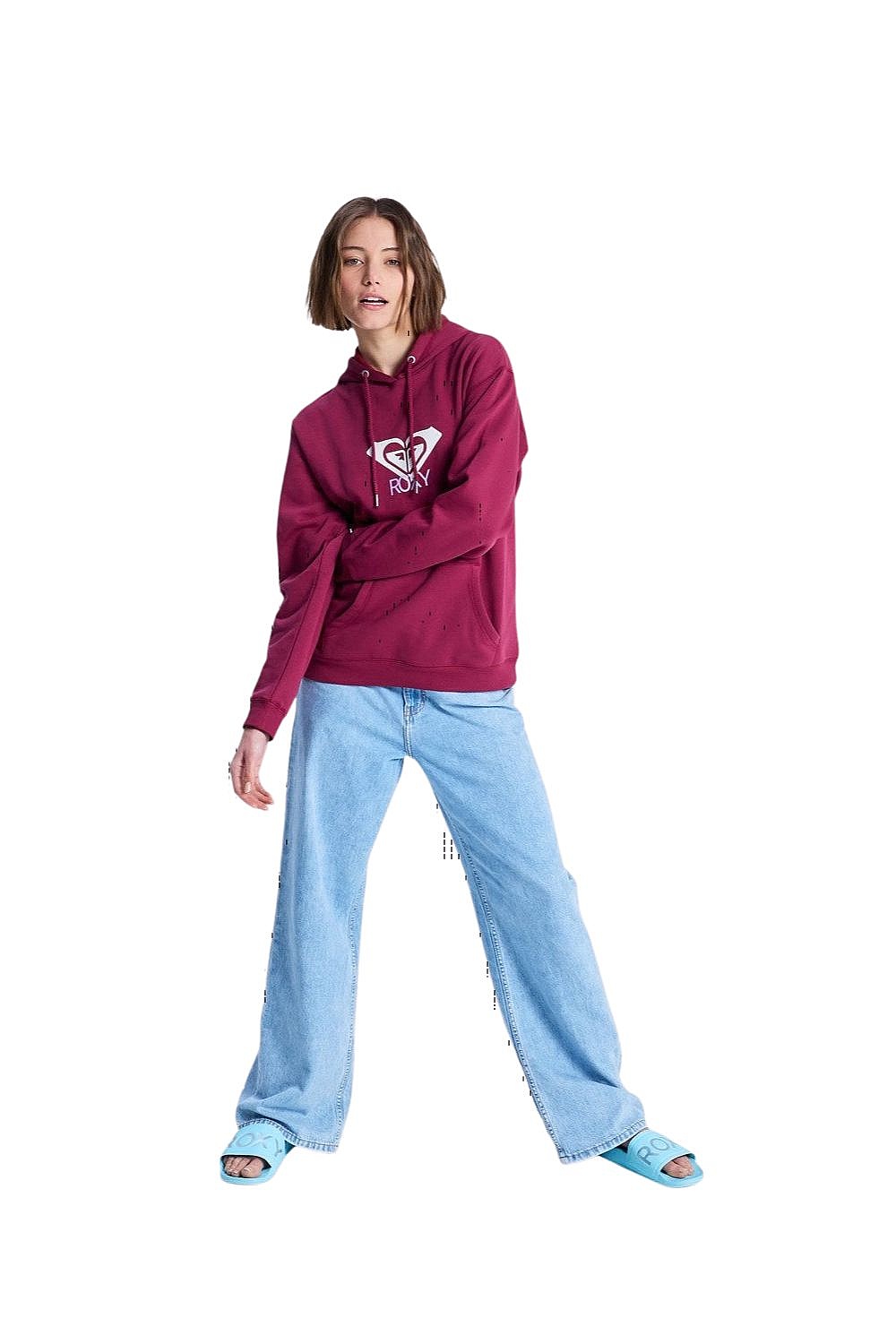 sudadera Roxy Surf Stoked Hoodie Brushed Art - RRM0/Rhododendron - women´s