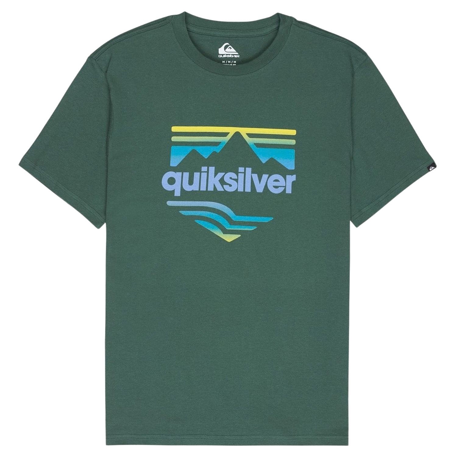 tričko Quiksilver Ev Horizon Fade - GRT0/Forest - men´s