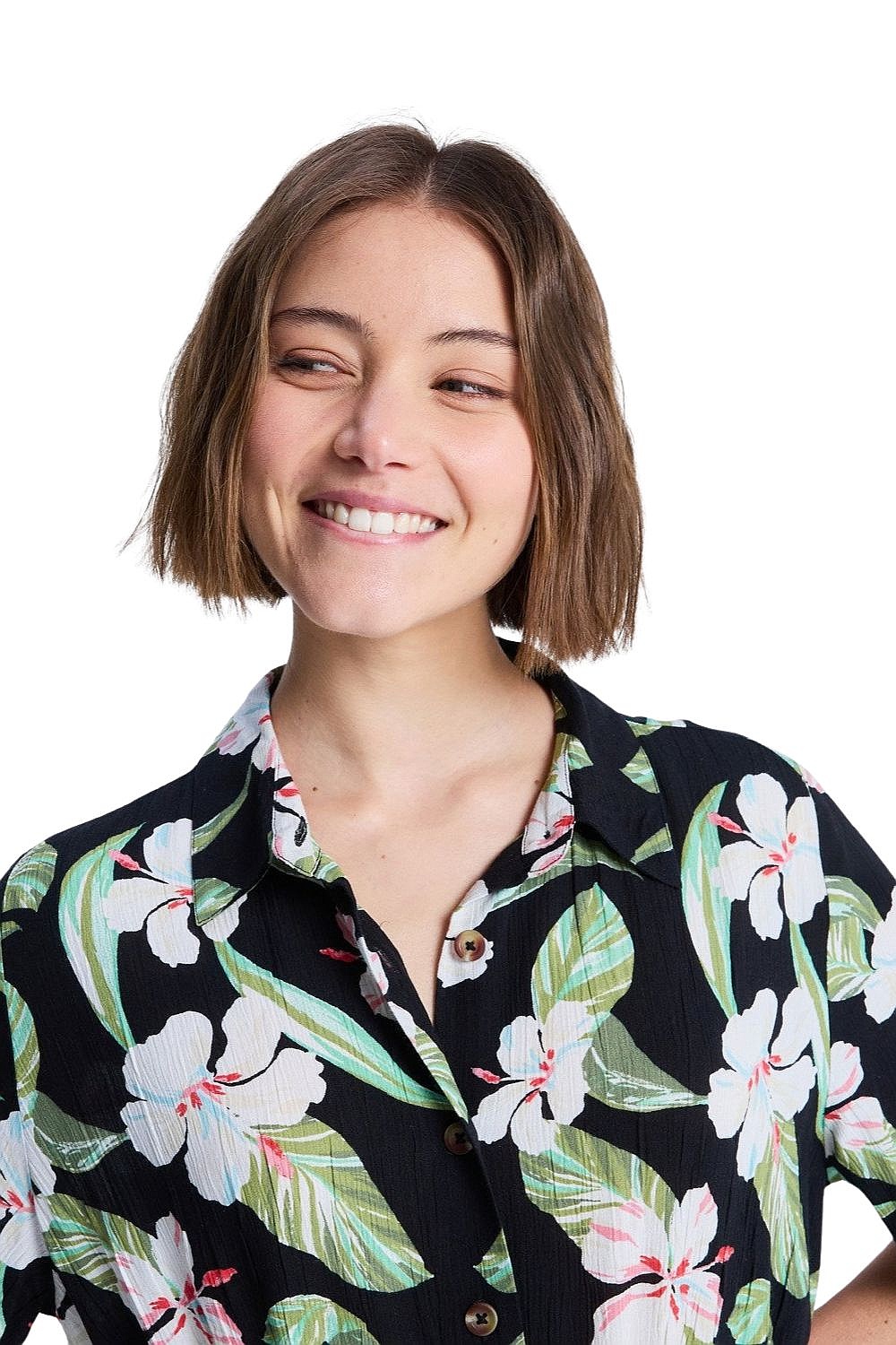 šaty Roxy Island Escape Printed - KVJ5/Anthracite Spring Charming