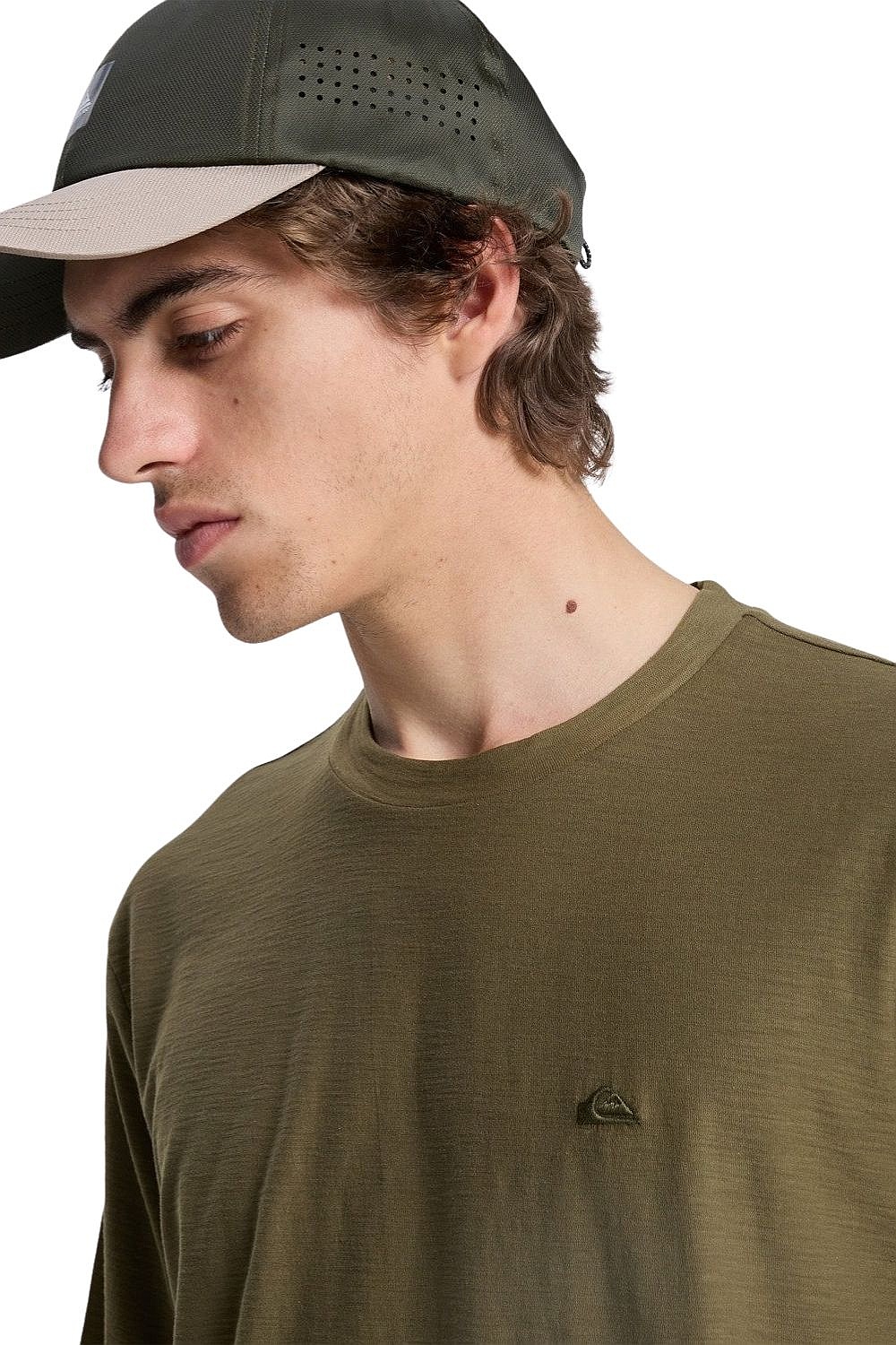 T-Shirt Quiksilver Slub Roundneck - CRE0/Grape Leaf - men´s