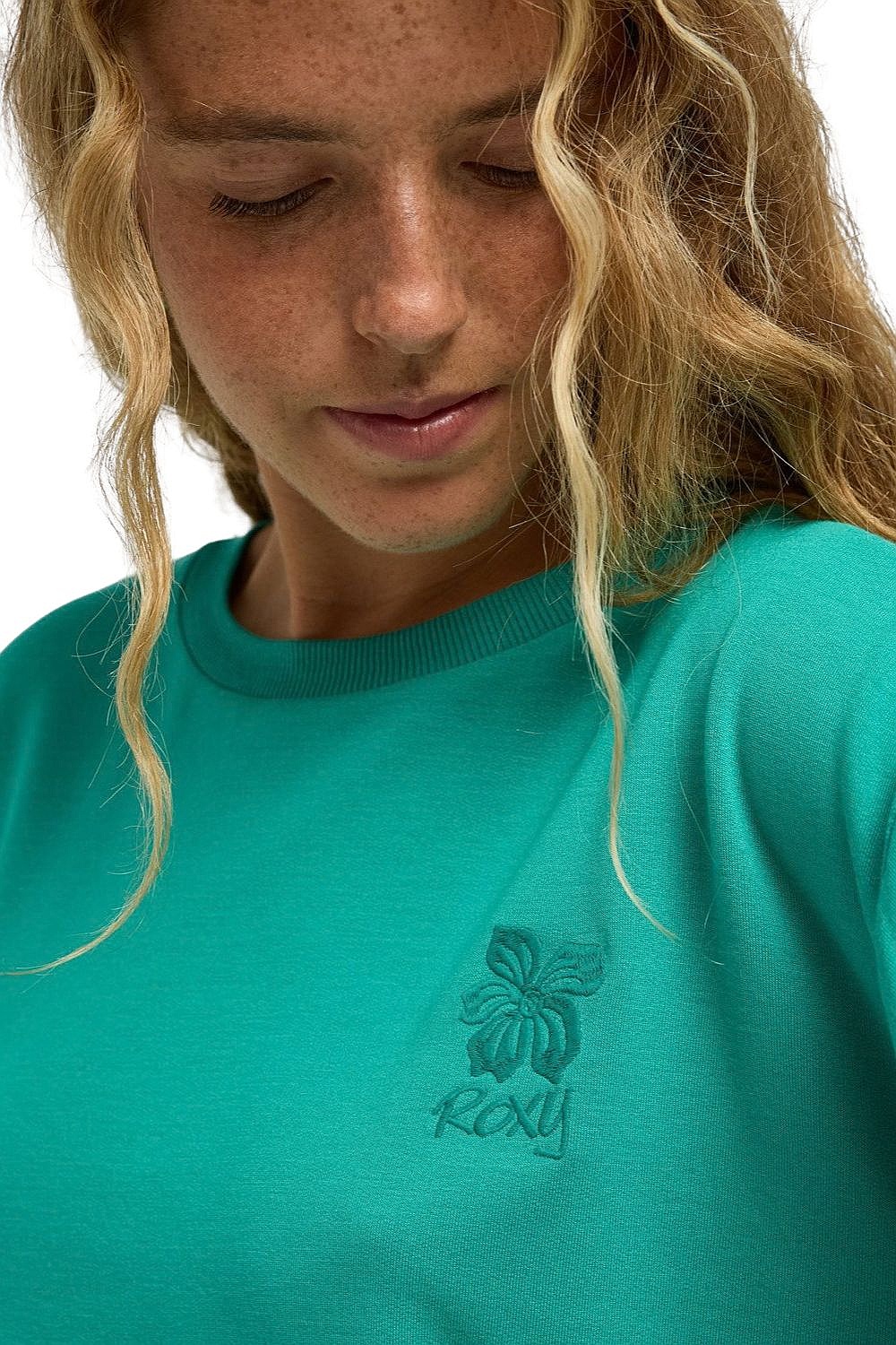 sweatshirt Roxy Surfing By Moonlight - GNA0/Sea Green - women´s
