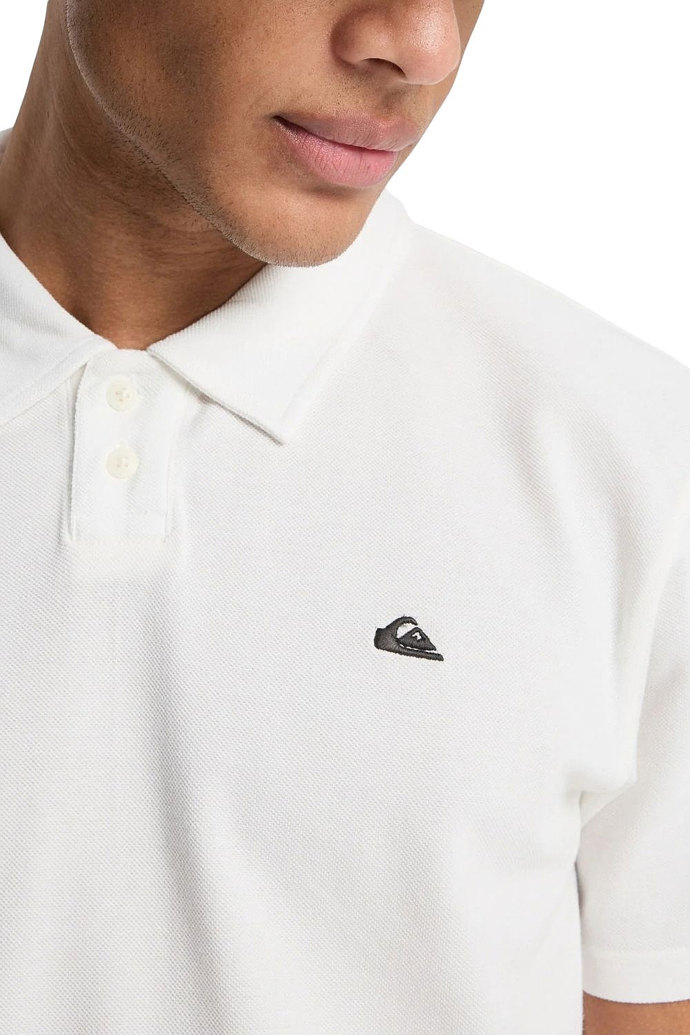 T-shirt Quiksilver MW Pique Polo - WBK0/Snow White - men´s