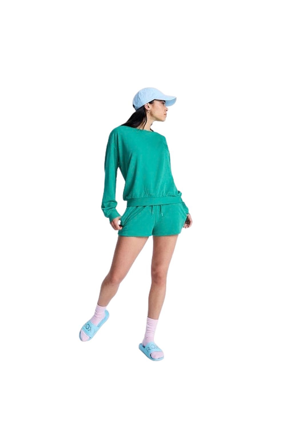 sweatshirt Roxy Surfing By Moonlight - GNA0/Sea Green - women´s