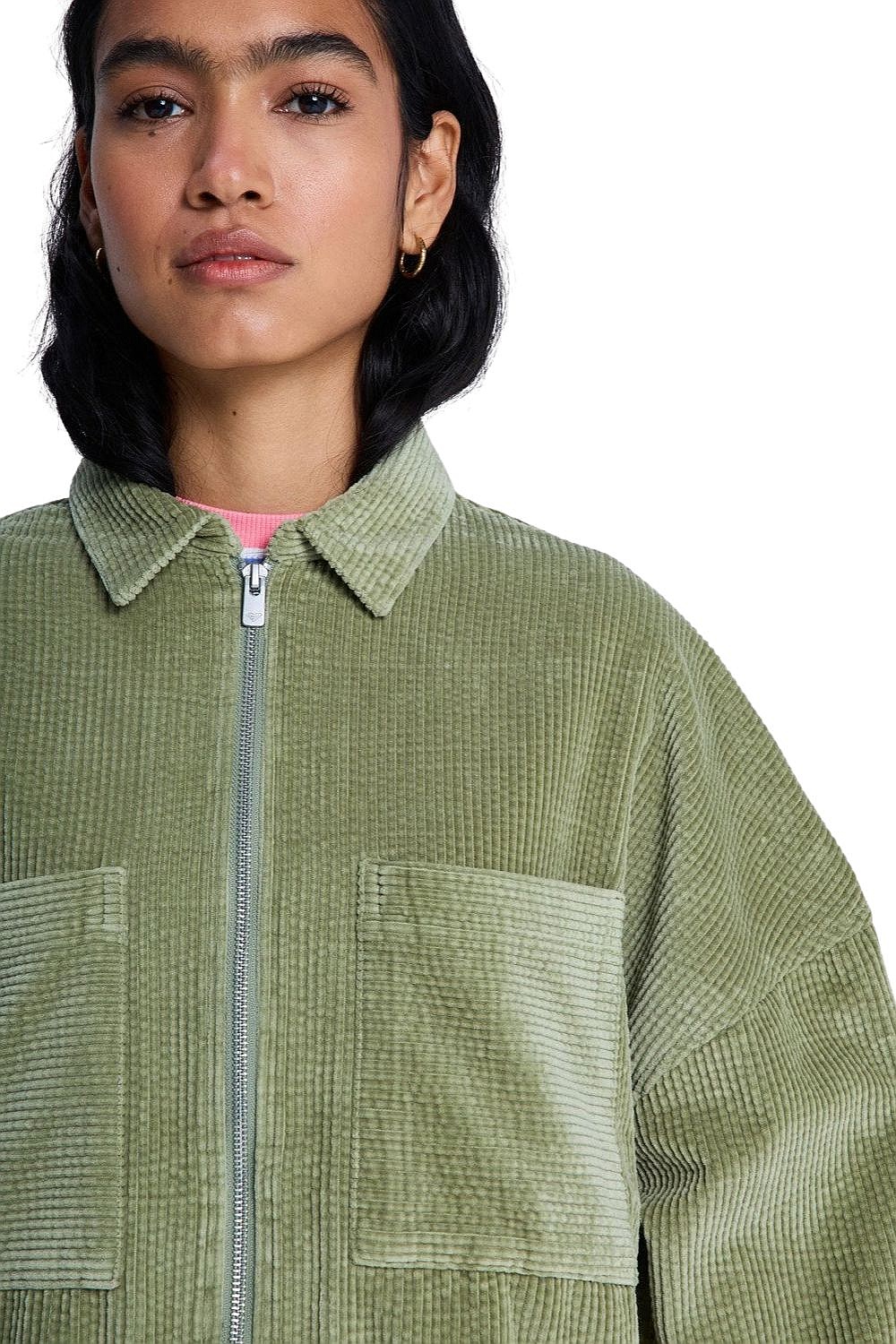 kurtka Roxy Chilled Out Washed Cord - GLD0/Oil Green - women´s