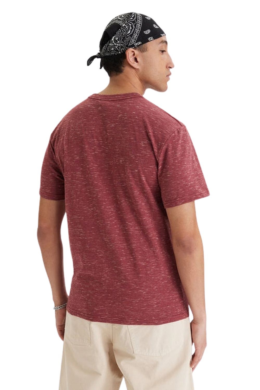 T-shirt Quiksilver Dola Injected Slub - RQZ3/Burnt Russet Injected Slub - men´s