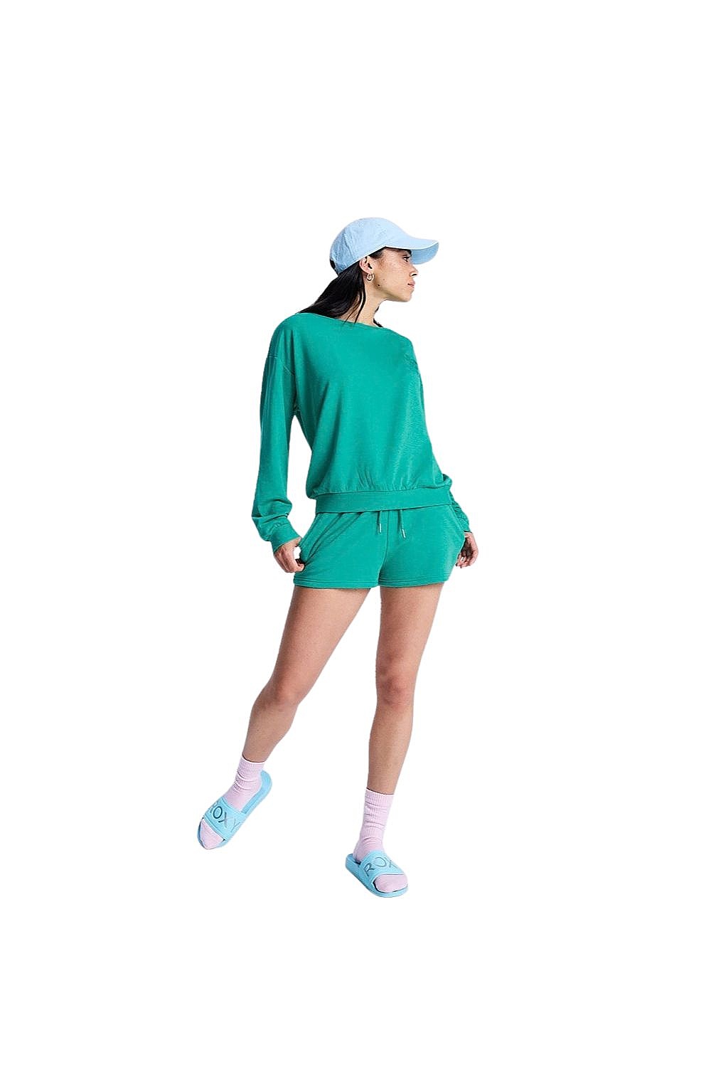 sweatshirt Roxy Surfing By Moonlight - GNA0/Sea Green - women´s