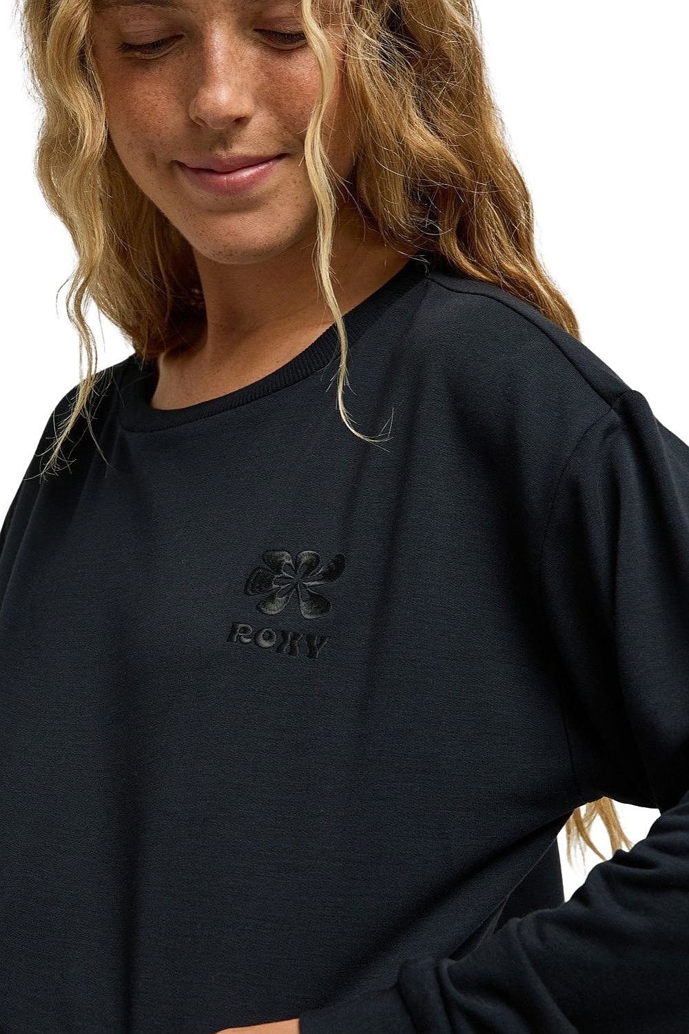 sweat-shirt Roxy Surfing By Moonlight - KVJ0/Anthracite - women´s