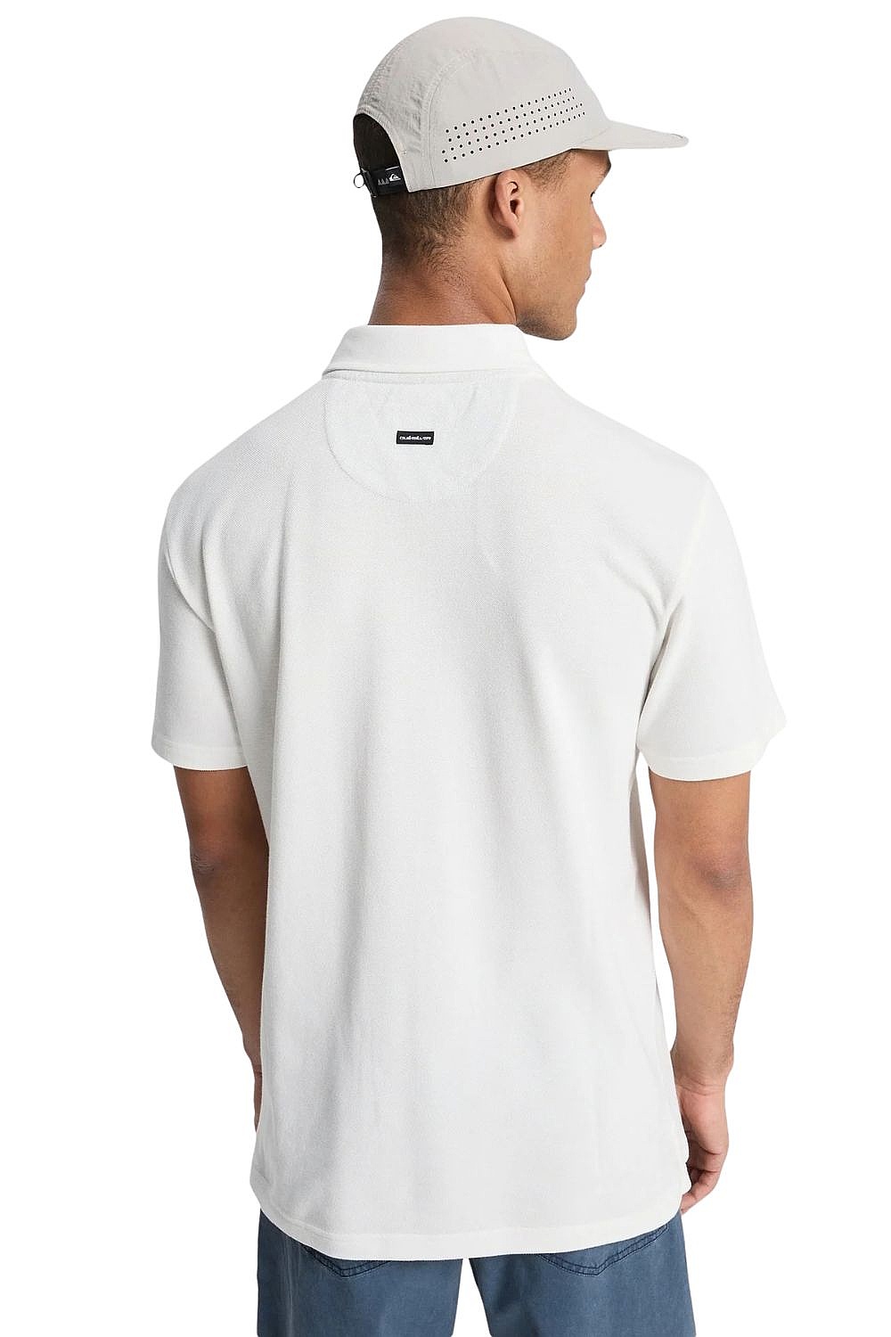 T-shirt Quiksilver MW Pique Polo - WBK0/Snow White - men´s