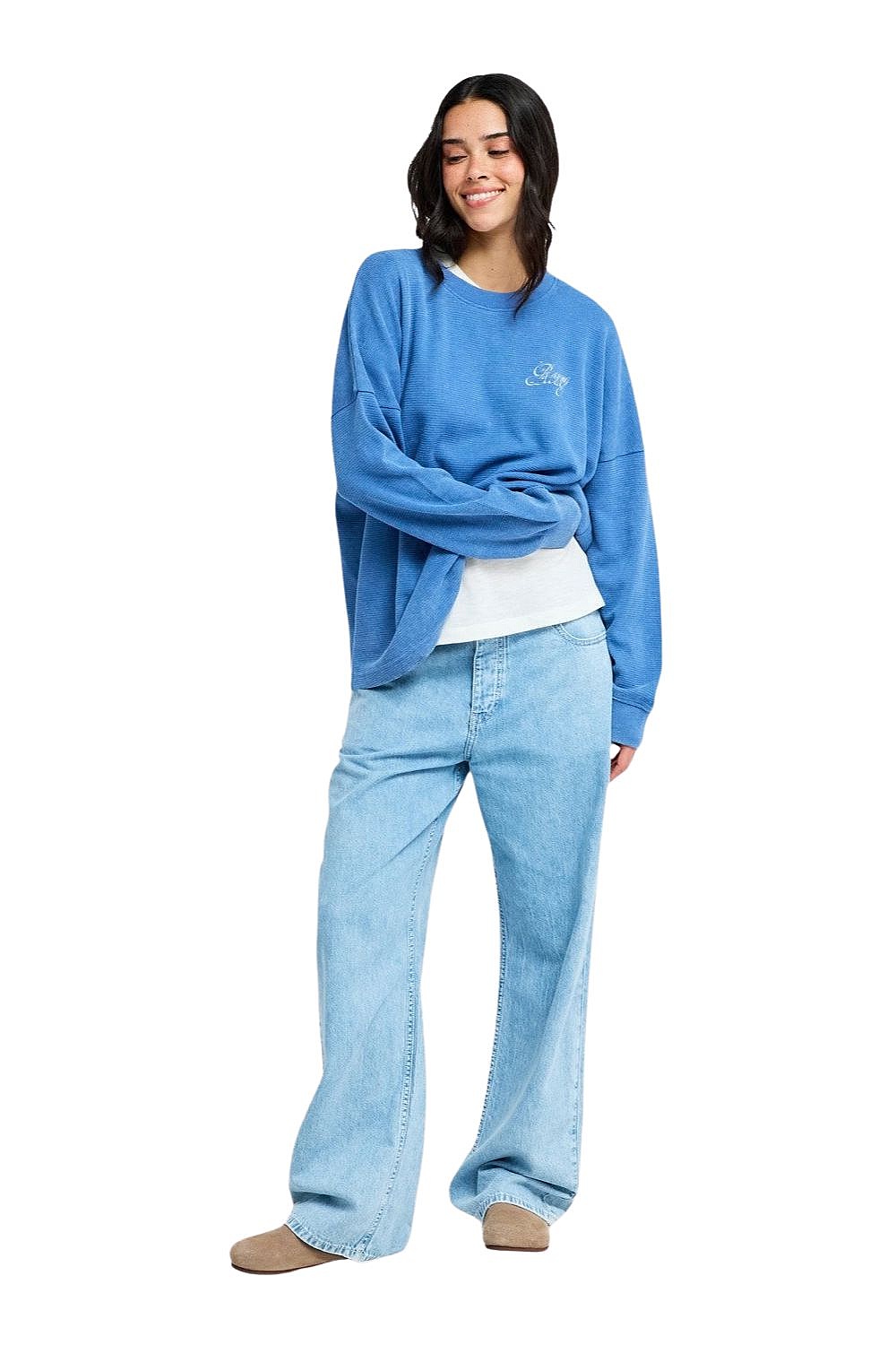 sweat-shirt Roxy Eastside Midweight - BMT0/Dutch Blue - women´s