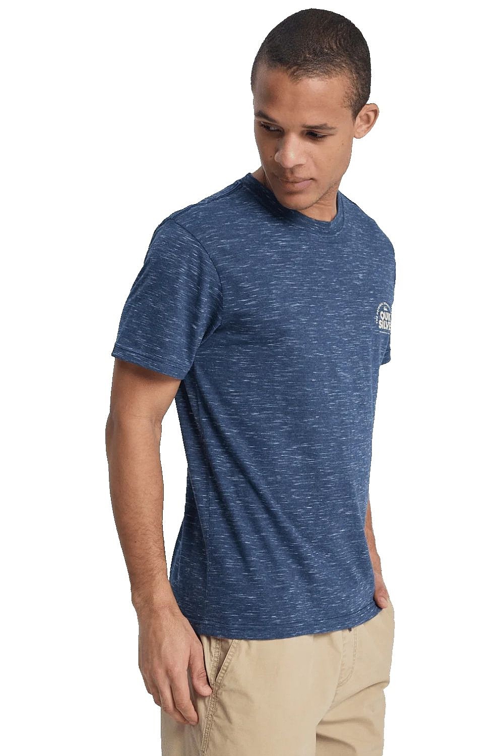 T-shirt Quiksilver Dola Injected Slub - KTP3/Dark Navy Injected Slub - men´s