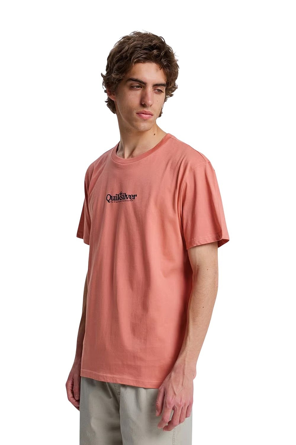 T-shirt Quiksilver Fineline - MKT0/Desert Sand - men´s