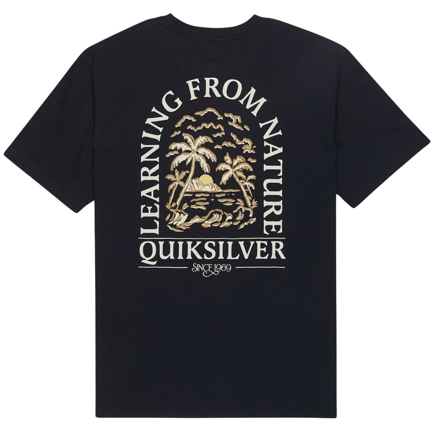 tričko Quiksilver Evo Learning From Nature - KVJ0/Black - men´s