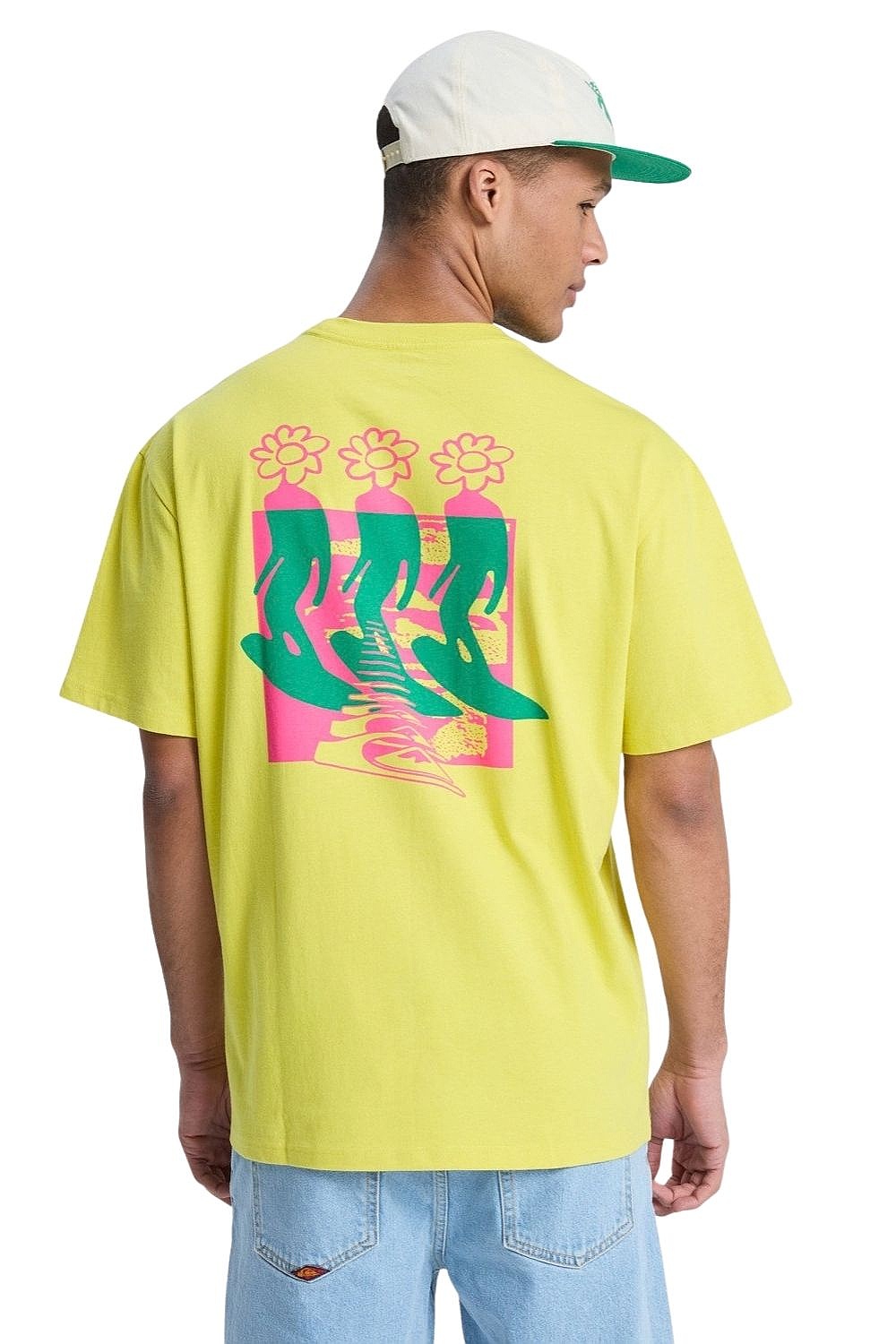 T-shirt Quiksilver Flowers Surfing - GEM0/Acacia - men´s