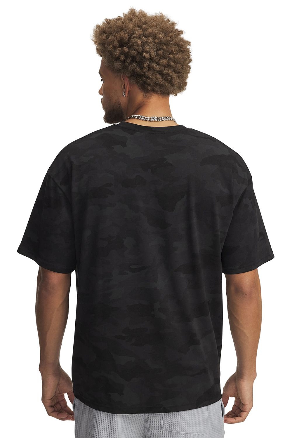 tričko Under Armour Athletic Department Printed Heavyweight - Black/White