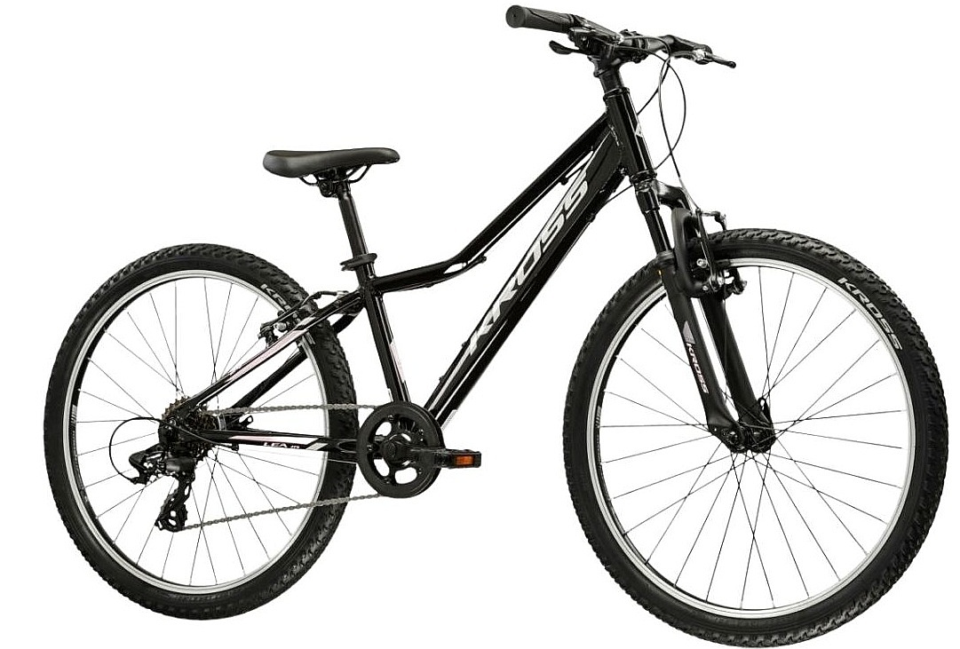 bicykel Kross Lea JR 24" - Black/Silver/Pink/Gloss - girl´s