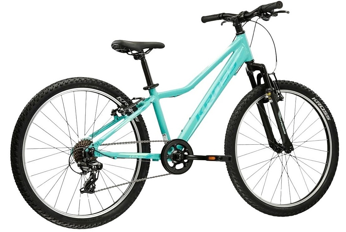 rower Kross Lea JR 24" - Aquamarine/Green/Gloss - girl´s