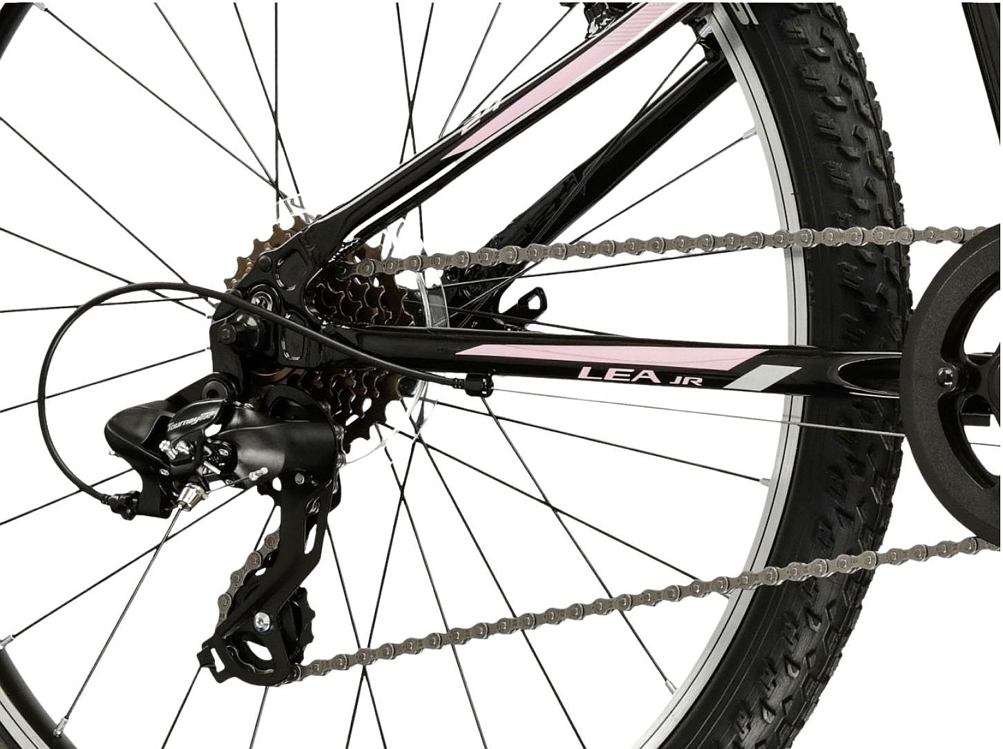 bicykel Kross Lea JR 24" - Black/Silver/Pink/Gloss - girl´s
