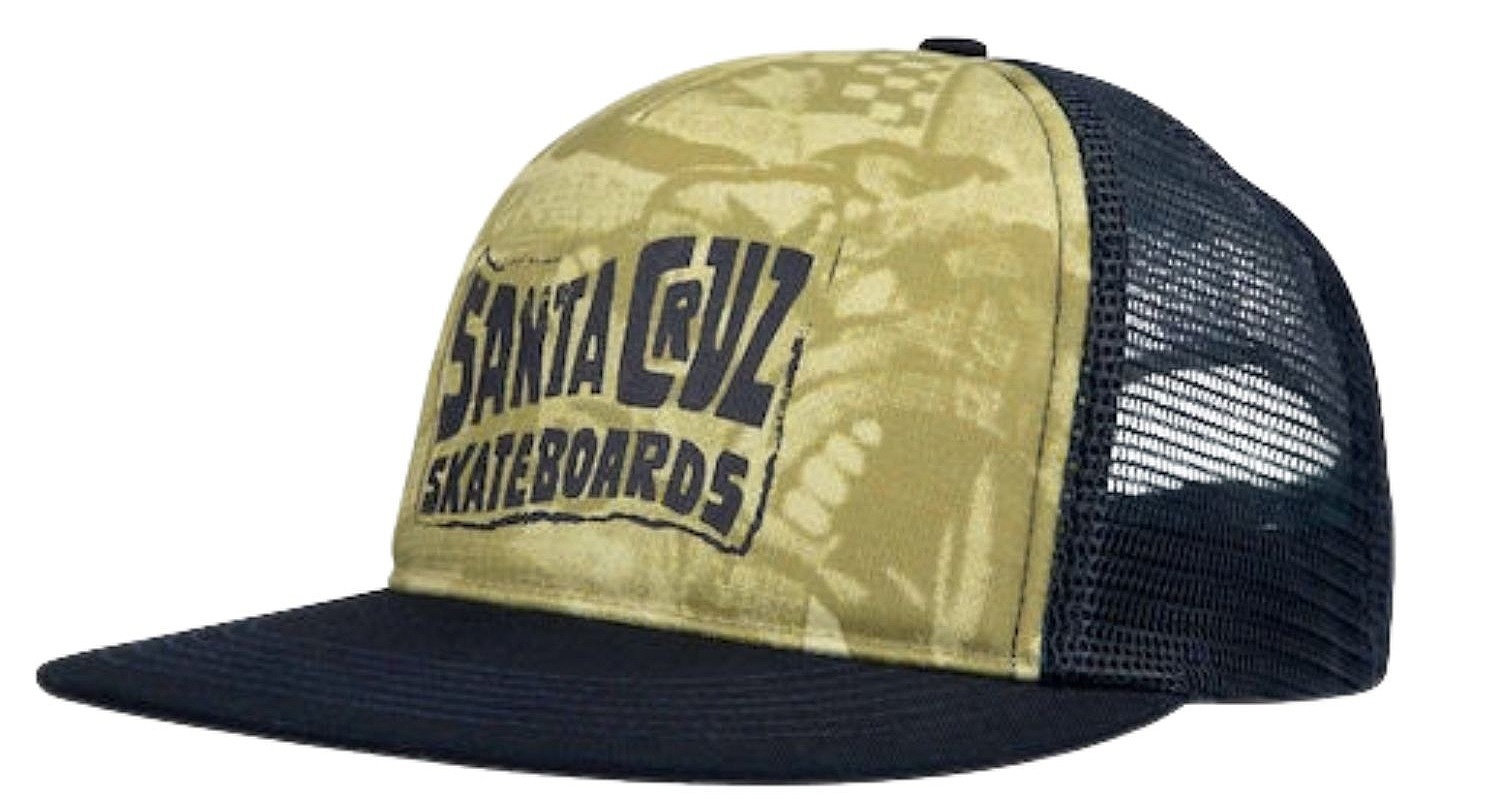 šiltovka Santa Cruz Tonal Collage Meshback Trucker - Faded Khaki/Rich Navy