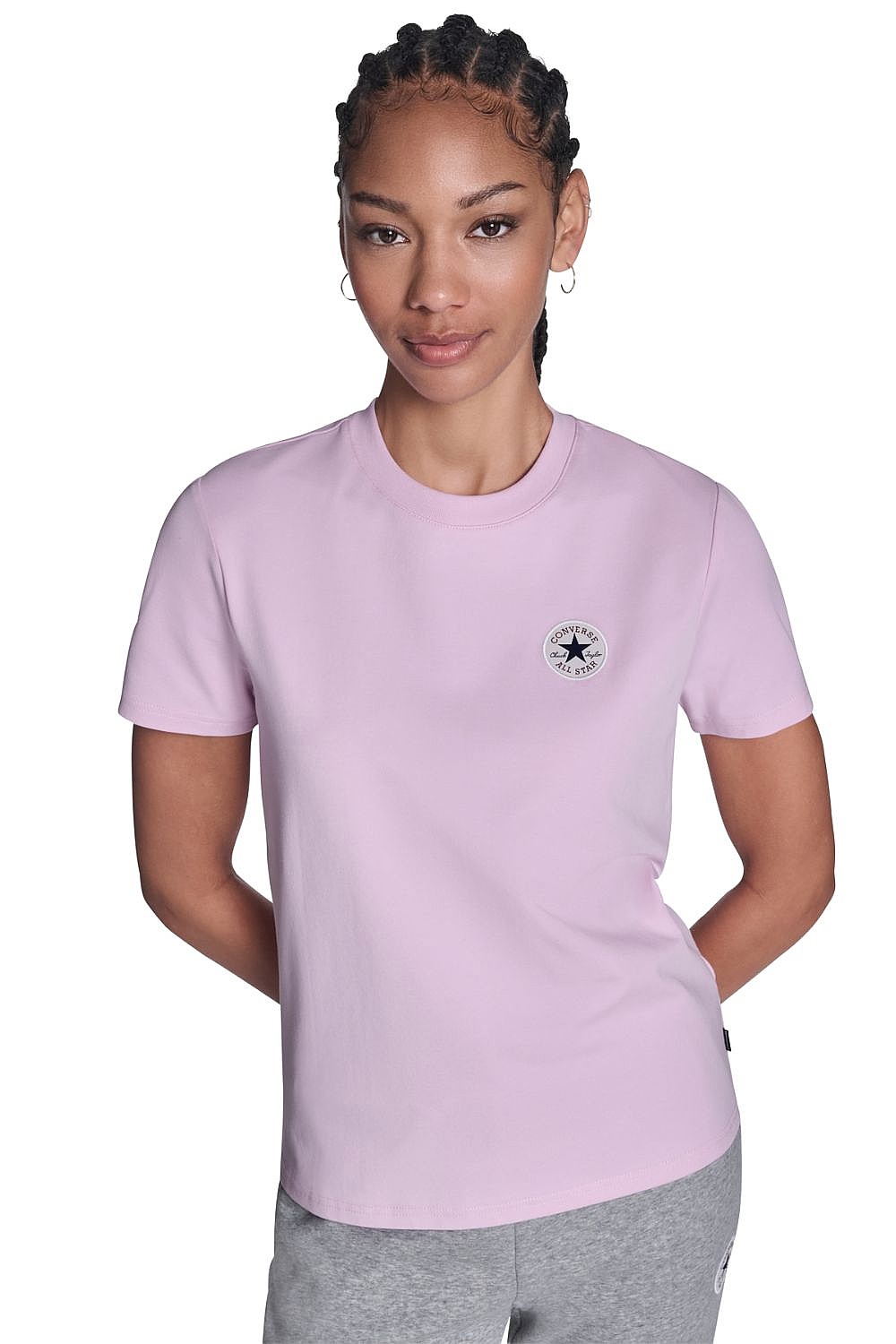 T-shirt Converse Chuck Taylor Patch/CVW5T108 - QEX/New Found Bloom Pink - women´s