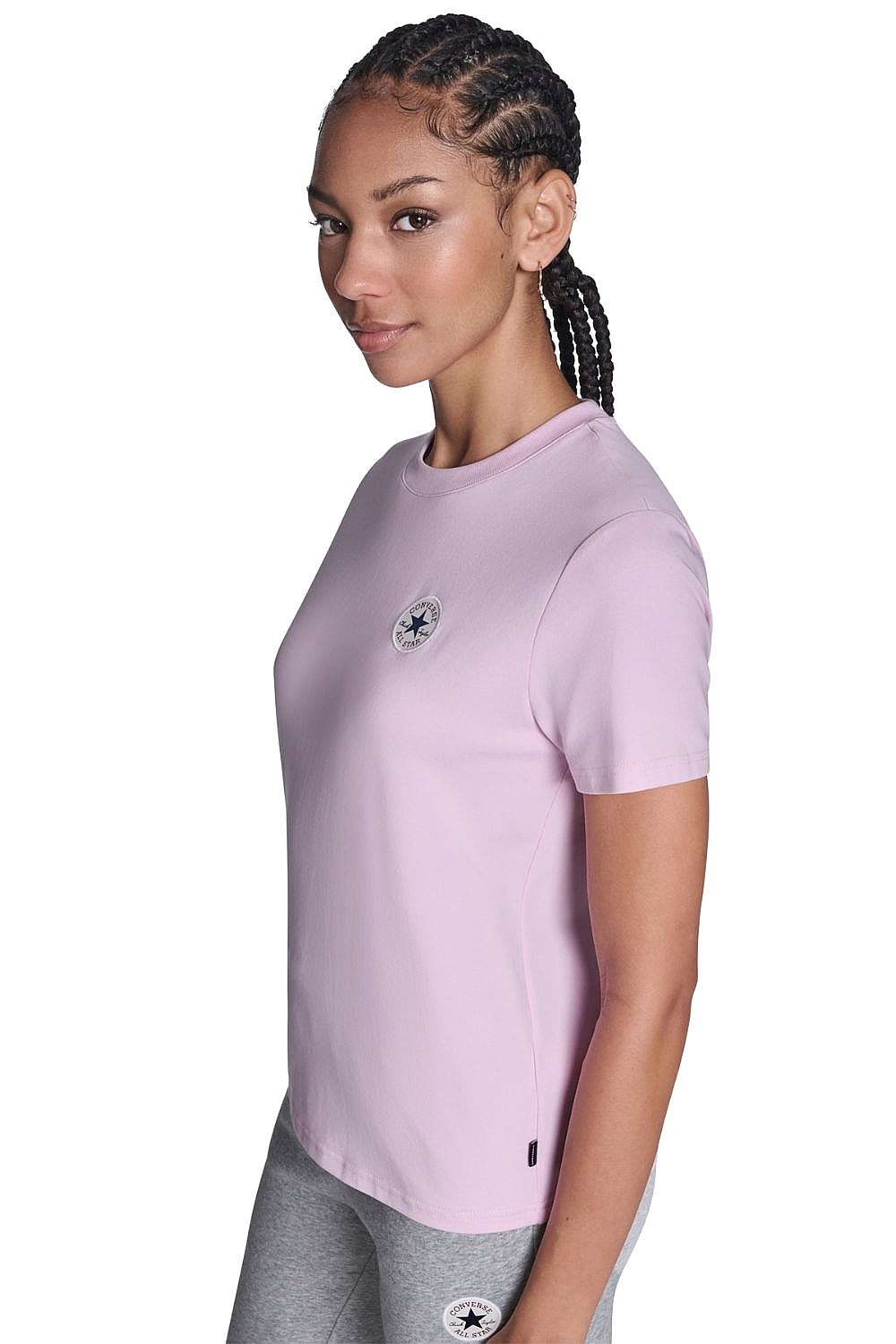 T-shirt Converse Chuck Taylor Patch/CVW5T108 - QEX/New Found Bloom Pink - women´s