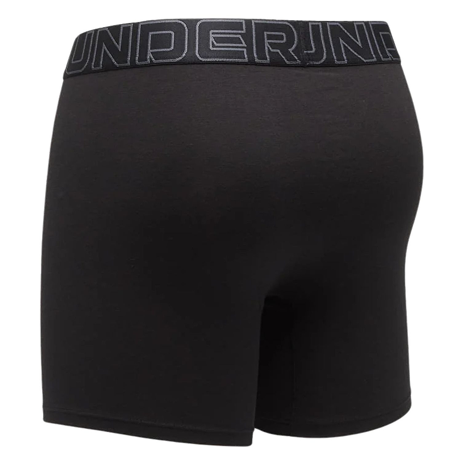 short Under Armour Perf Cotton Nov 6in 3 Pack - Baroque Green/Marine OD Green/Black - men´s