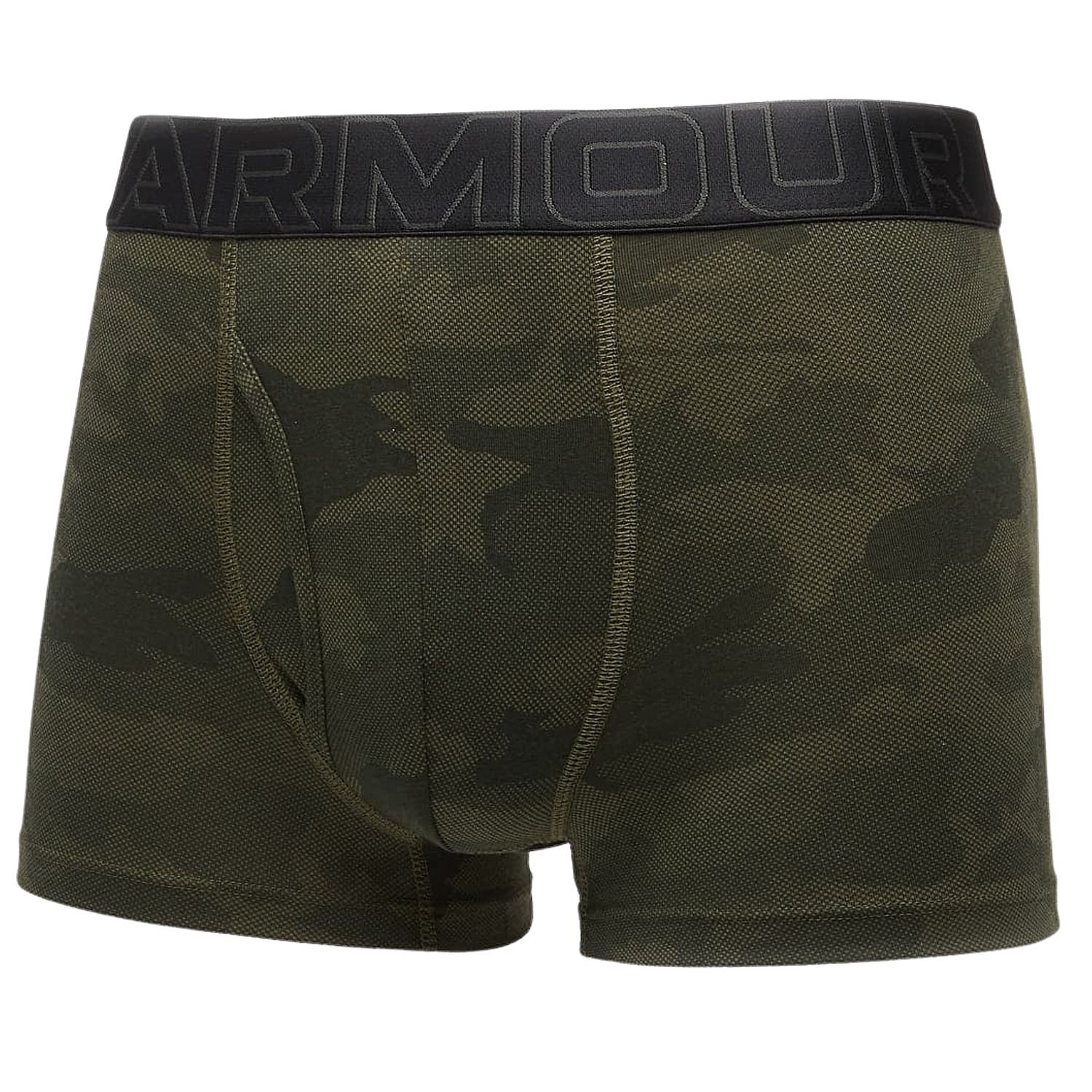 trenírky Under Armour Performance Cotton Novelty 3in 3 Pack - Baroque Green/Marine OD Green/Black - men´s