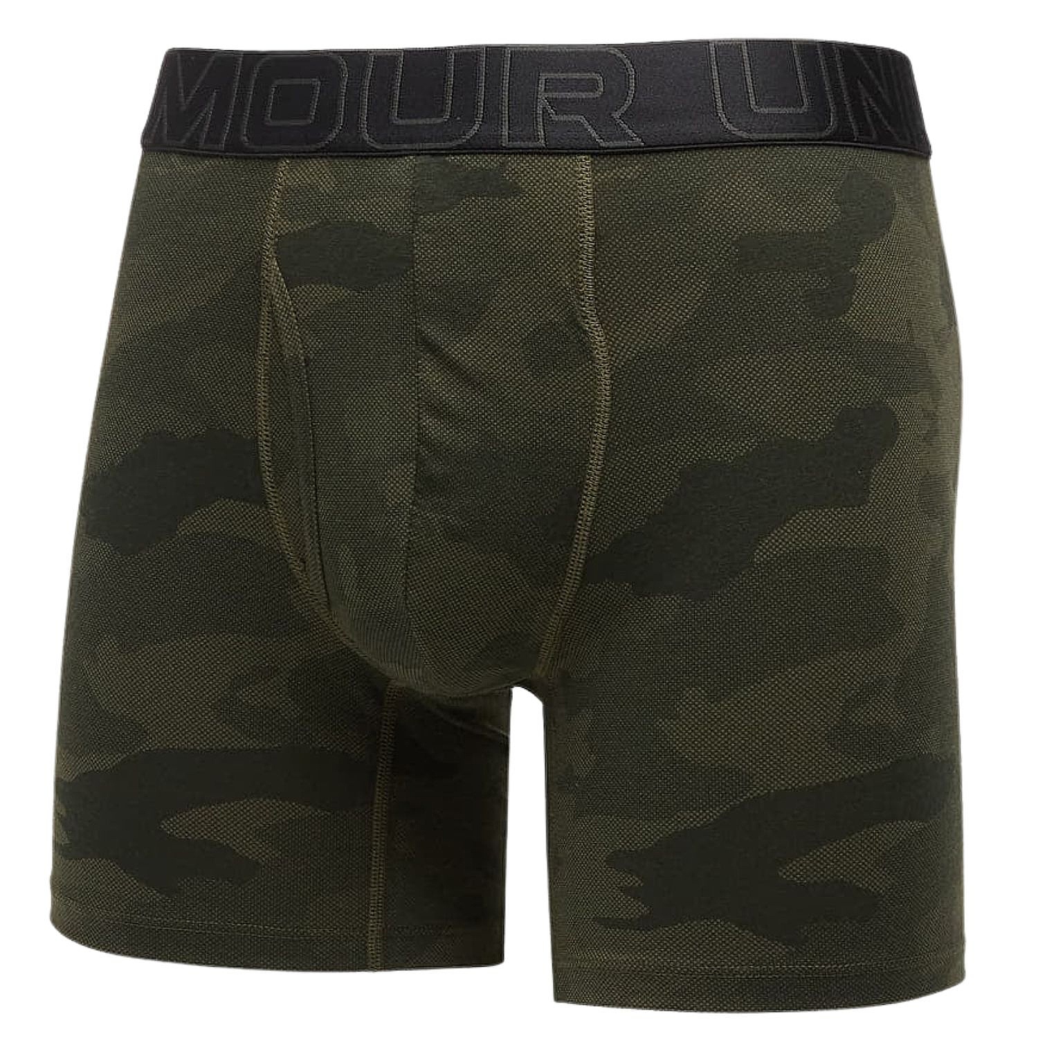 short Under Armour Perf Cotton Nov 6in 3 Pack - Baroque Green/Marine OD Green/Black - men´s