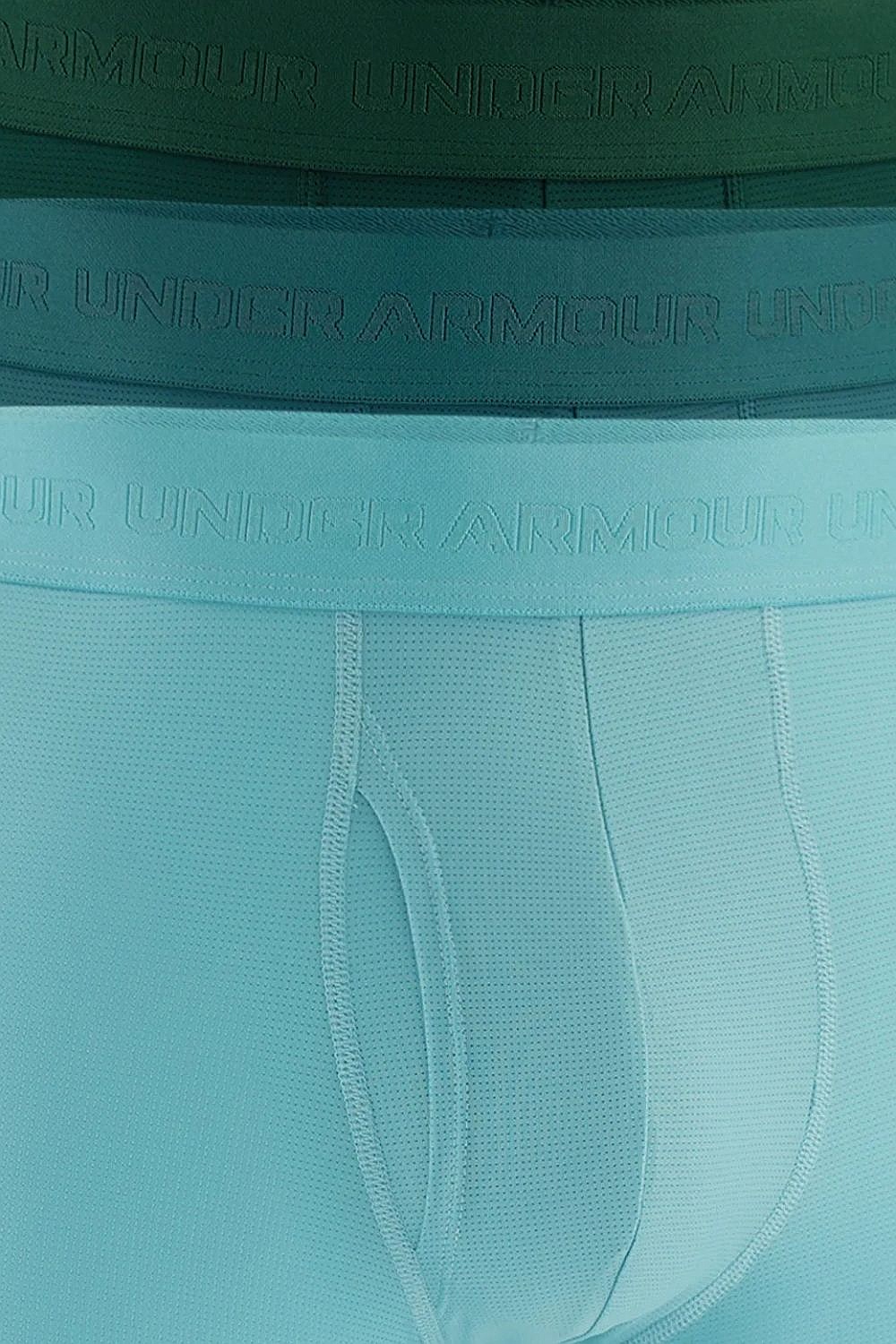 trenírky Under Armour Performance Tech Mesh Mod 6in 3 Pack - Blue Haze/Boundless Blue/Arden Green - men´s