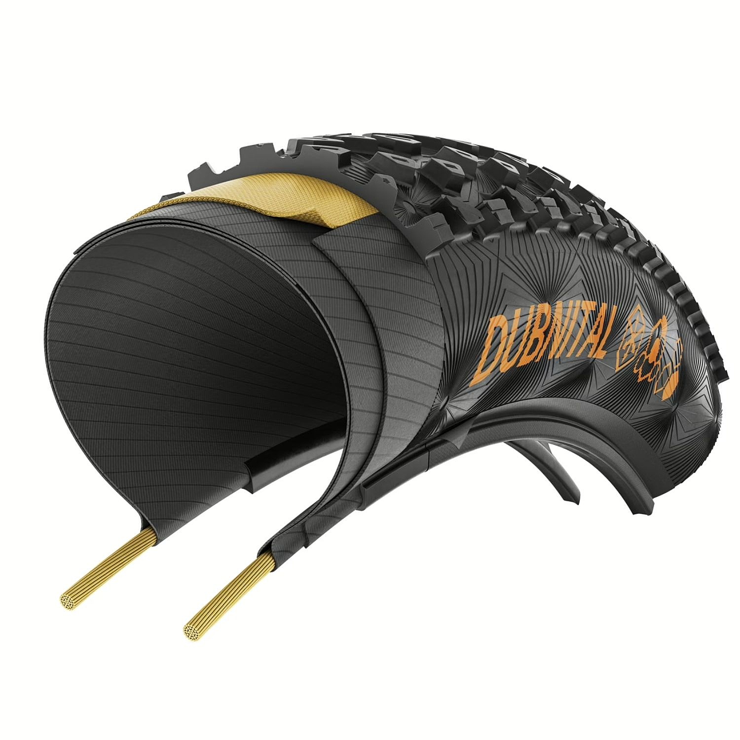 plášť Continental Dubnital Trail Grip kevlar 29"x2.40" - Black/Brown