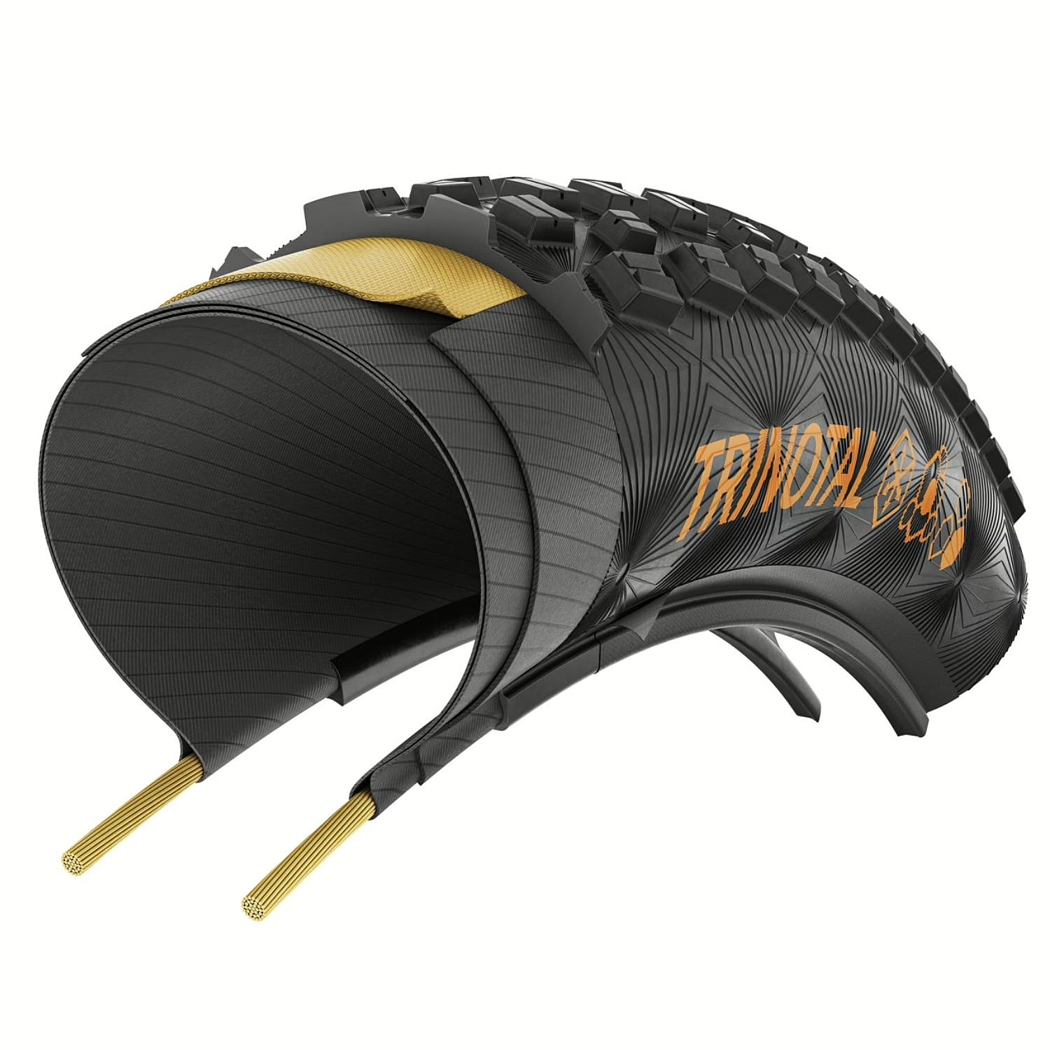 Reifenmantel Continental Trinotal Trail Grip kevlar 29"x2.40" - Black/Brown