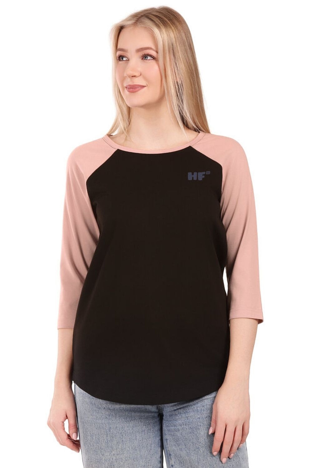 tričko Horsefeathers Wylda Raglan - Black - women´s