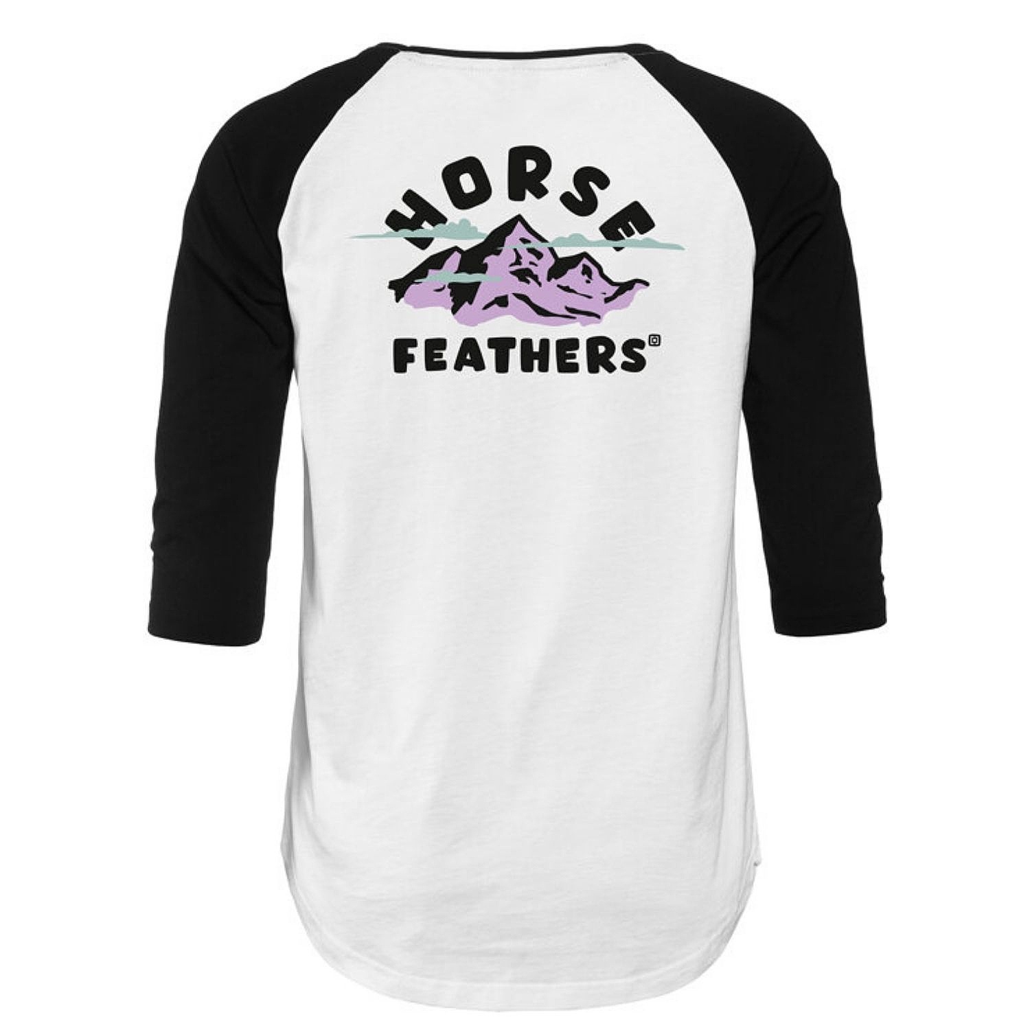 tričko Horsefeathers Wylda Raglan - White - women´s